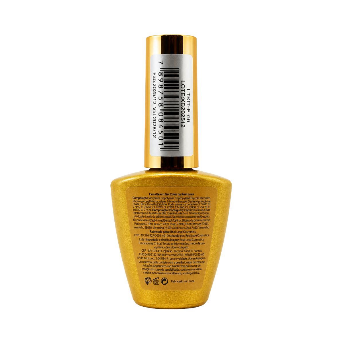 ESMALTE EM GEL REAL LOVE LINHA LIGHT 10ML LTKIT-F-06