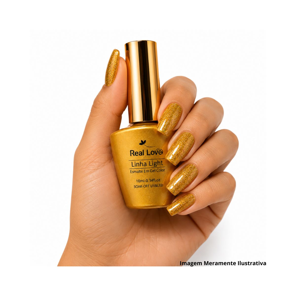 ESMALTE EM GEL REAL LOVE LINHA LIGHT 10ML LTKIT-F-06