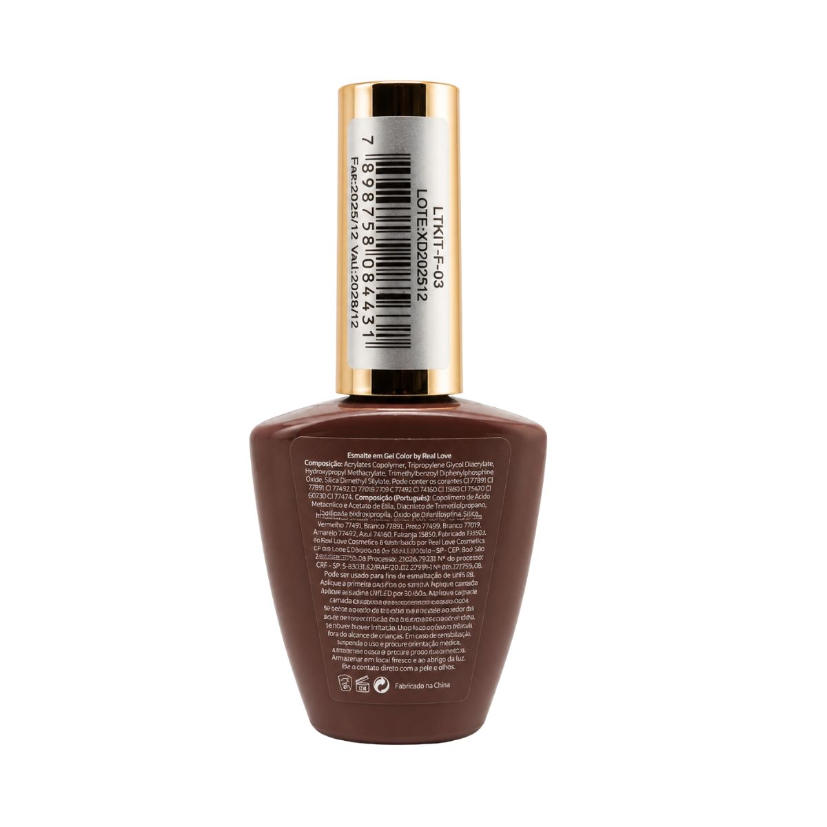 ESMALTE EM GEL REAL LOVE LINHA LIGHT 10ML LTKIT-I-03