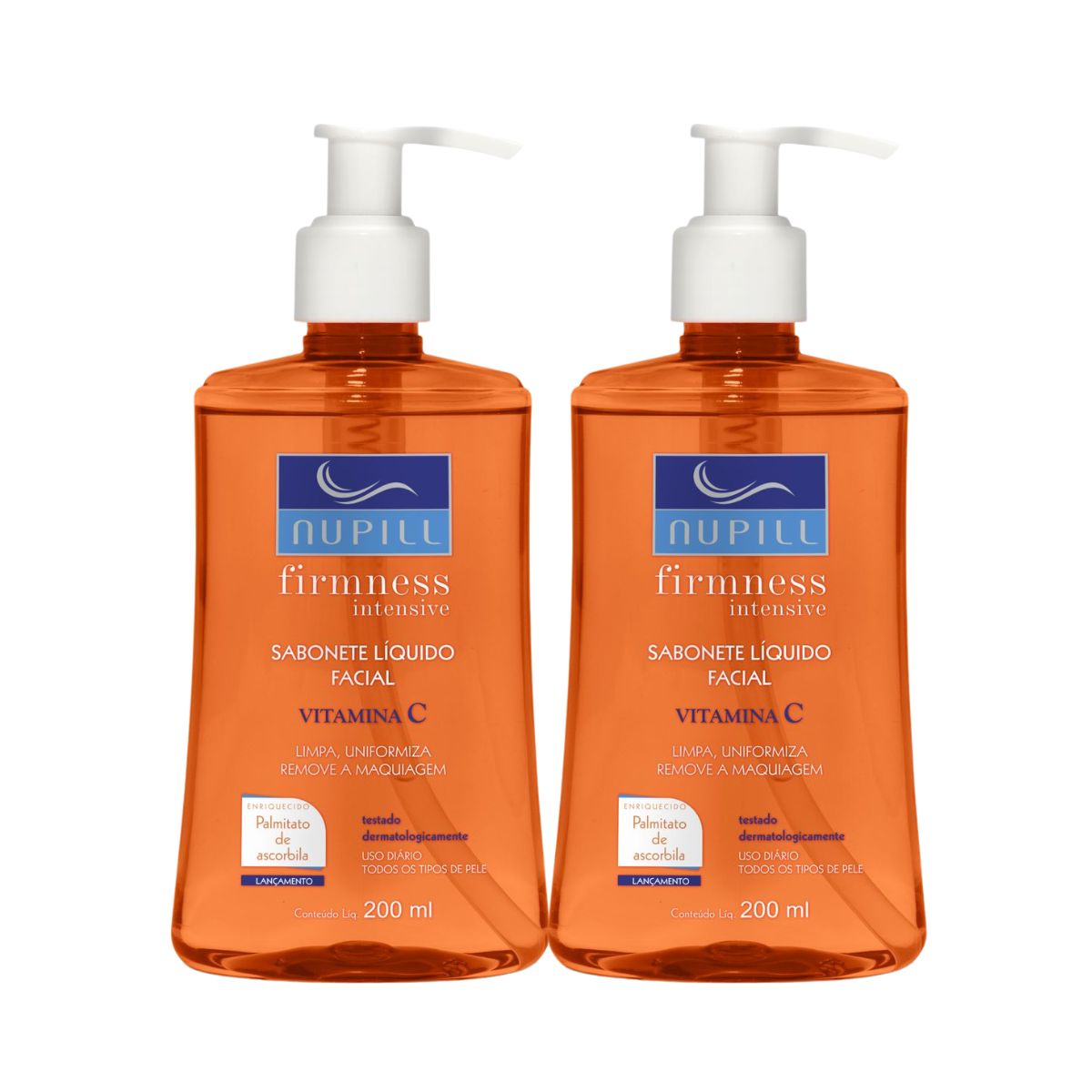 KIT NUPILL 2 SABONETES LÍQUIDOS FACIAIS VITAMINA C