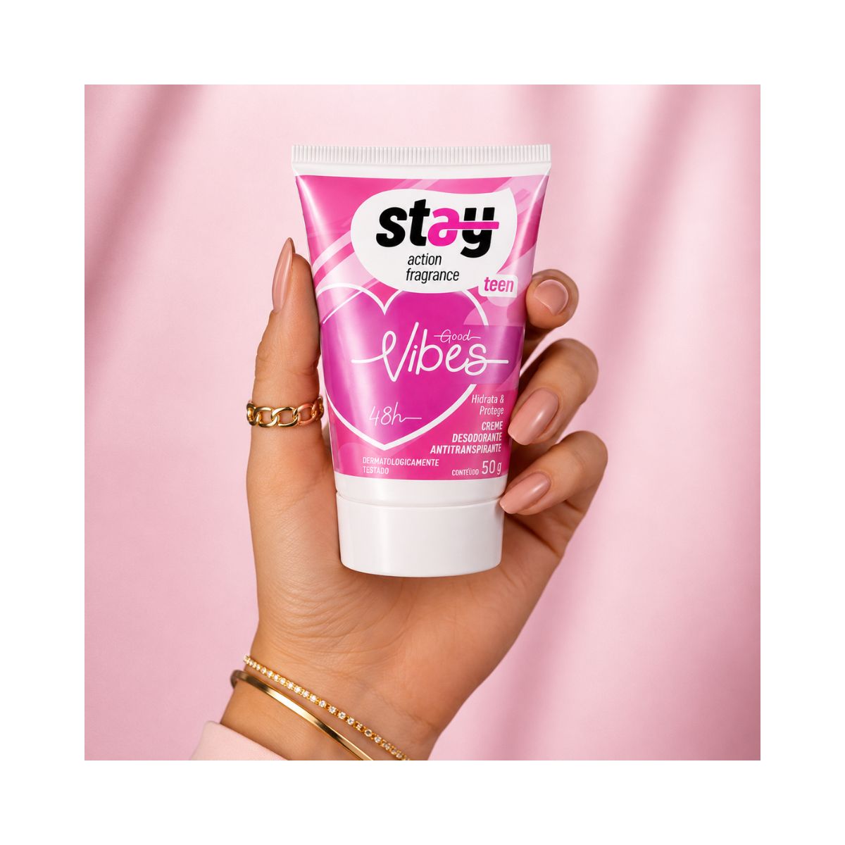 DESODORANTE EM CREME STAY TEEN GOOD VIBES 50G