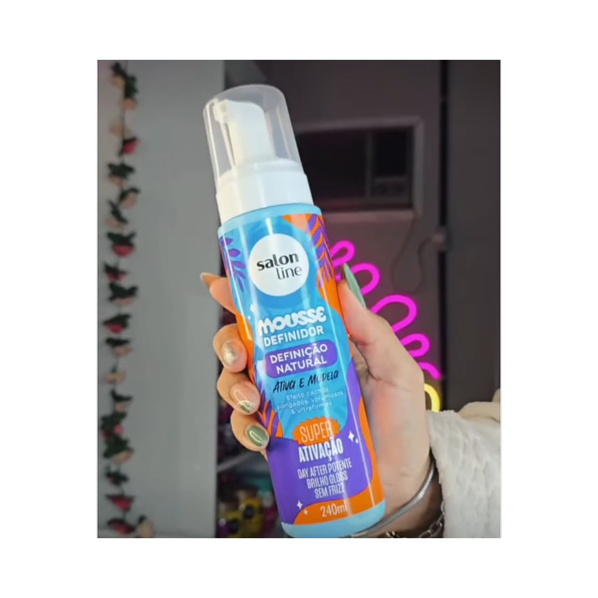 MOUSSE CONDICIONADOR DEFINICAO NATURAL SALON LINE 240ML