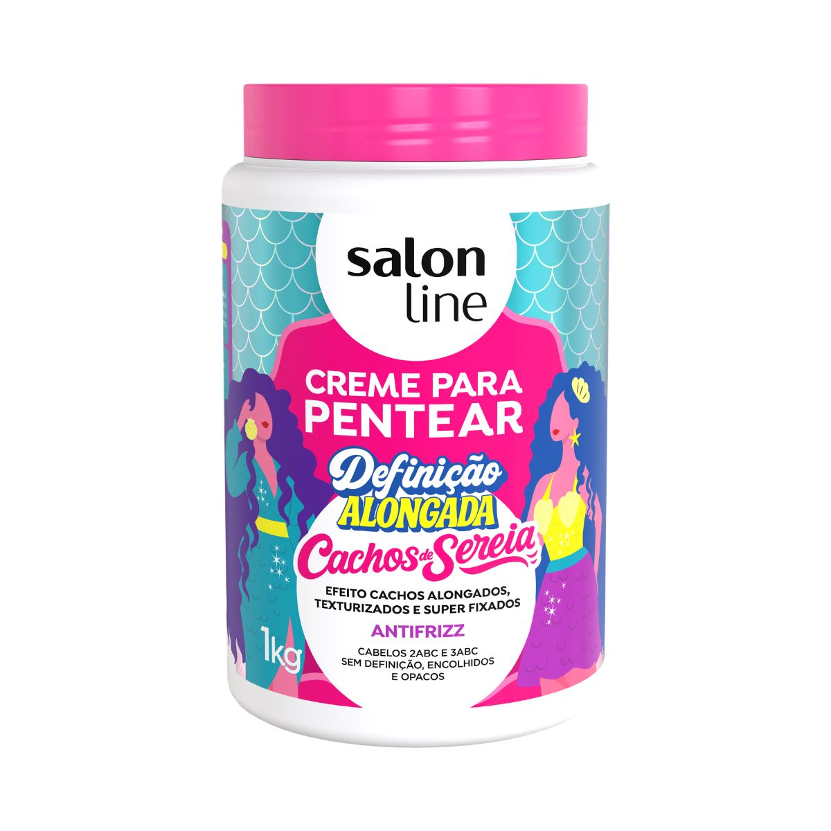 CREME PENTEAR CONDICIONADOR DEFINICAO ALONGADA CACHOS DE SEREIA SALON LINE 1KG