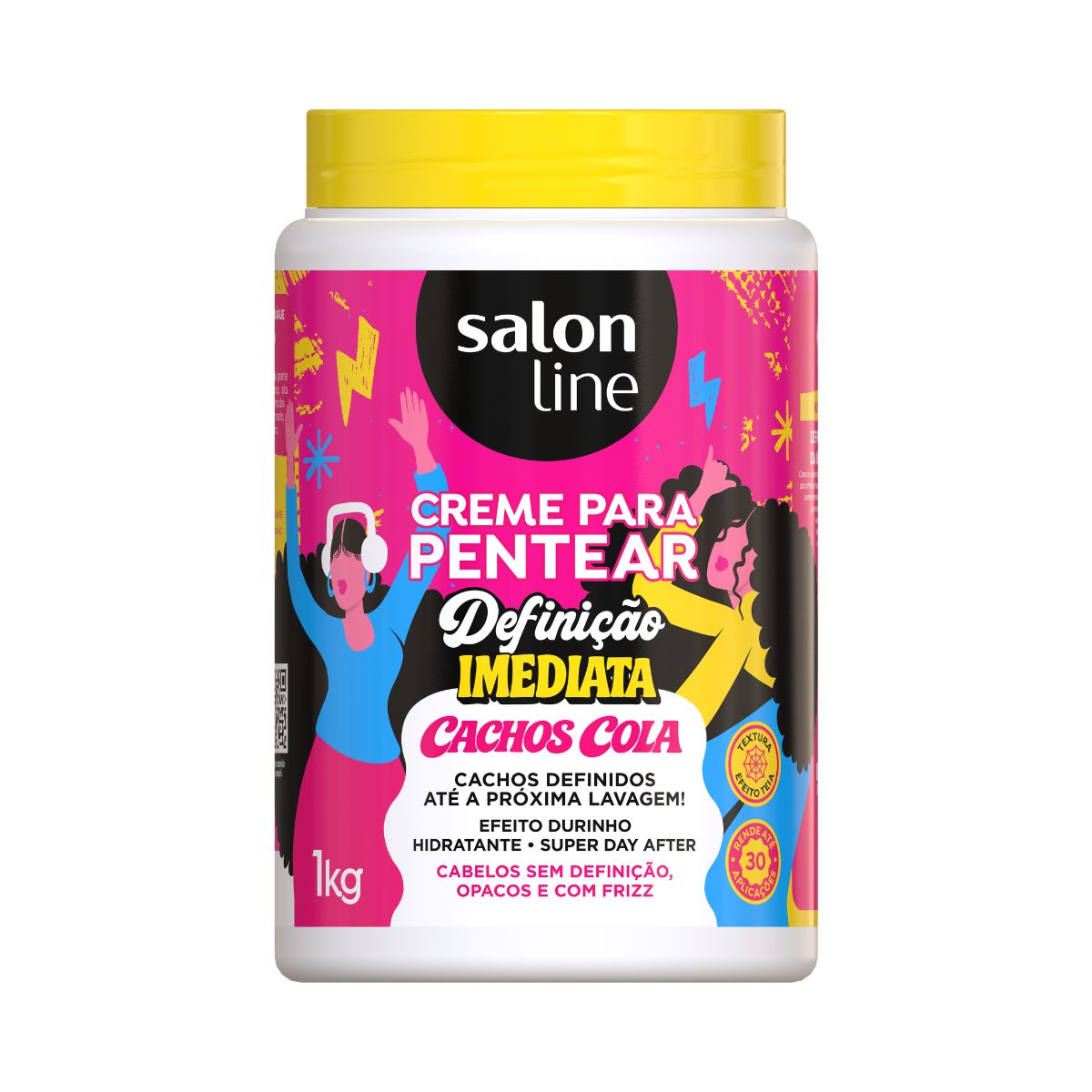 CREME PENTEAR CONDICIONADOR DEFINICAO IMEDIATA CACHOS COLA SALON LINE 1KG