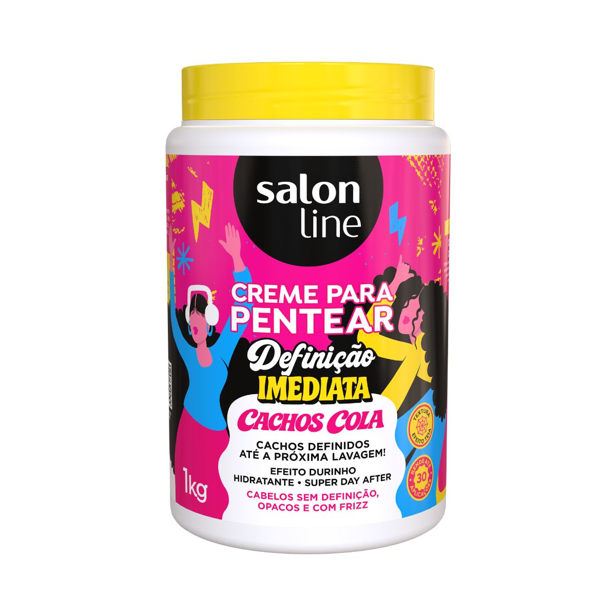 CREME PENTEAR CONDICIONADOR DEFINICAO IMEDIATA CACHOS COLA SALON LINE 1KG
