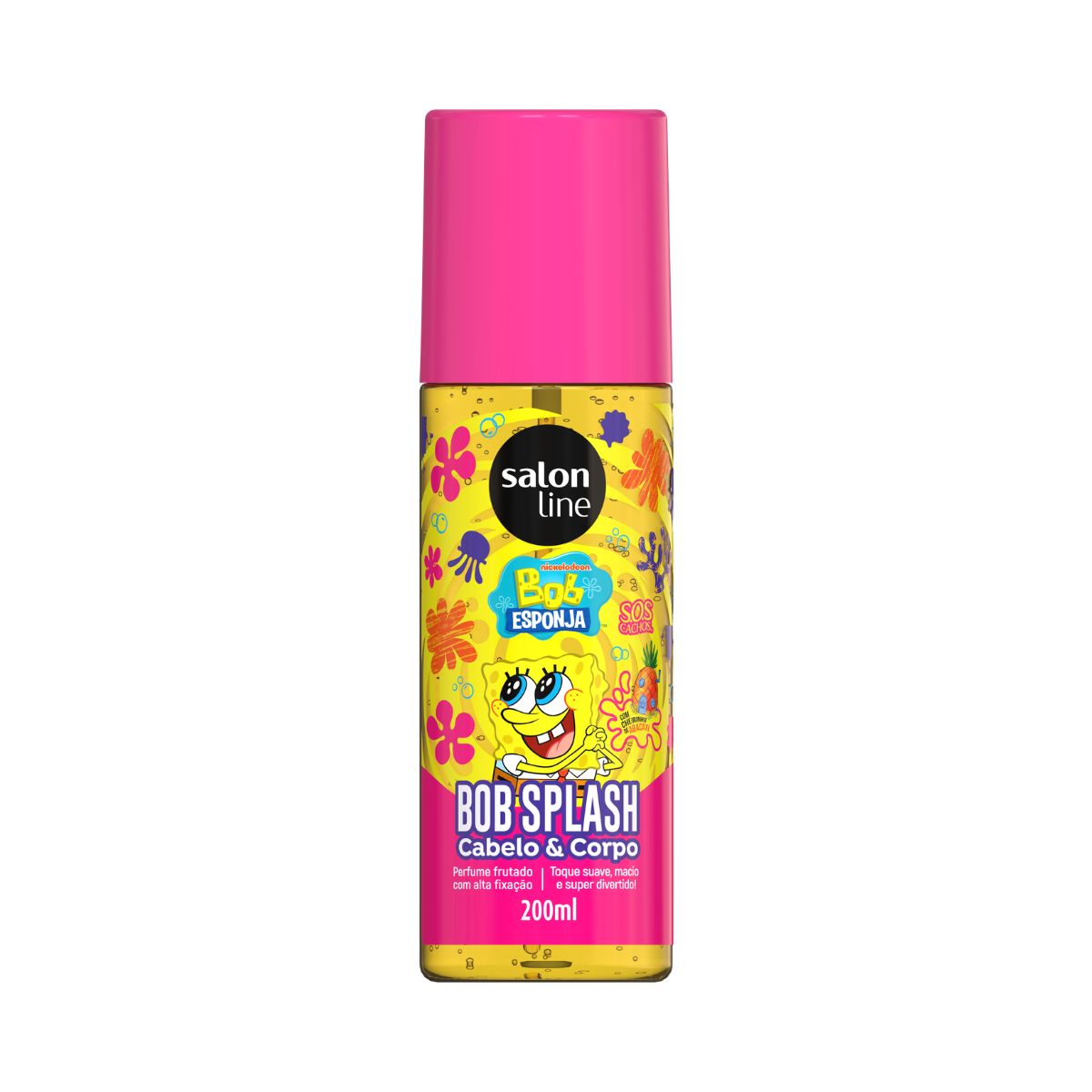 BODY SPLASH DESODORANTE SOS KIDS BOB ESPONJA SALON LINE 200ML