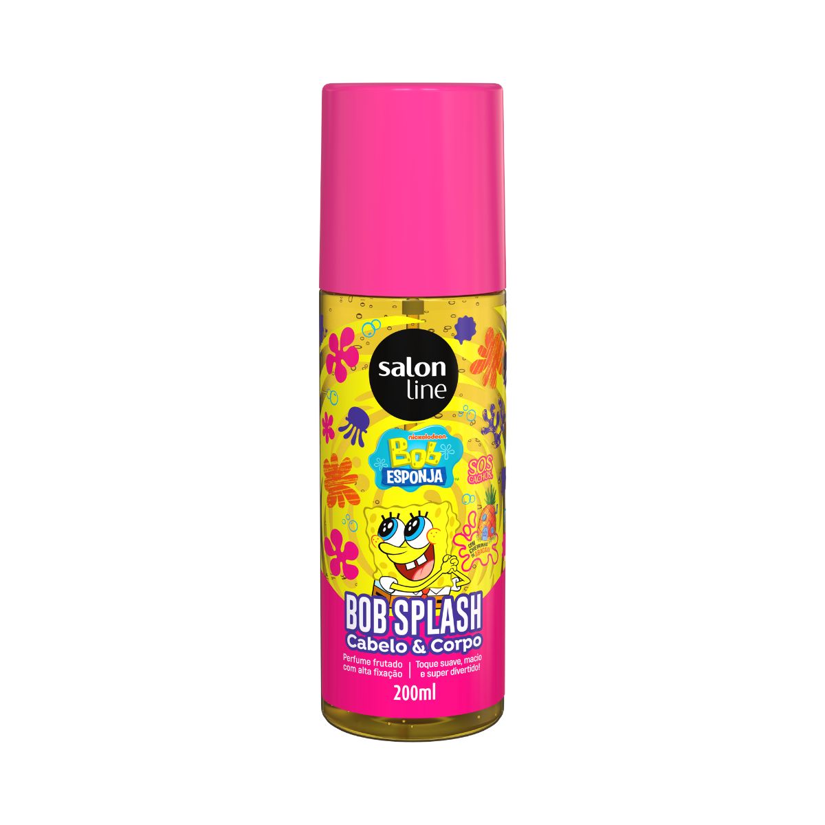 BODY SPLASH DESODORANTE SOS KIDS BOB ESPONJA SALON LINE 200ML