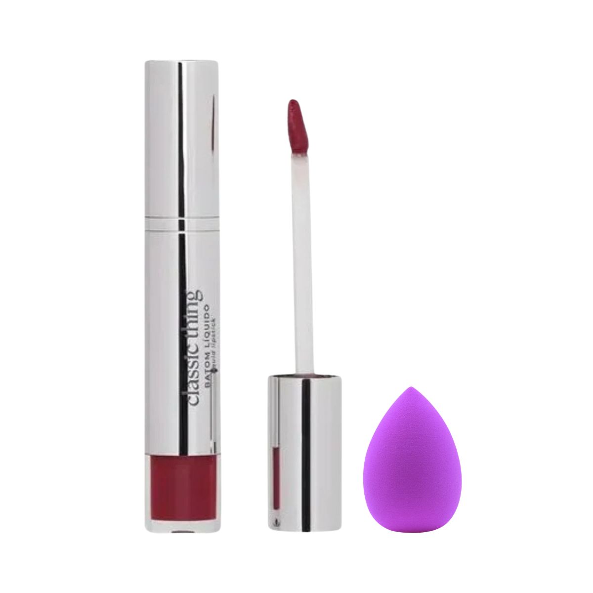 KIT RUBY ROSE BLOW BATOM LÍQUIDO BL40 + ESPONJA PARA MAQUIAGEM