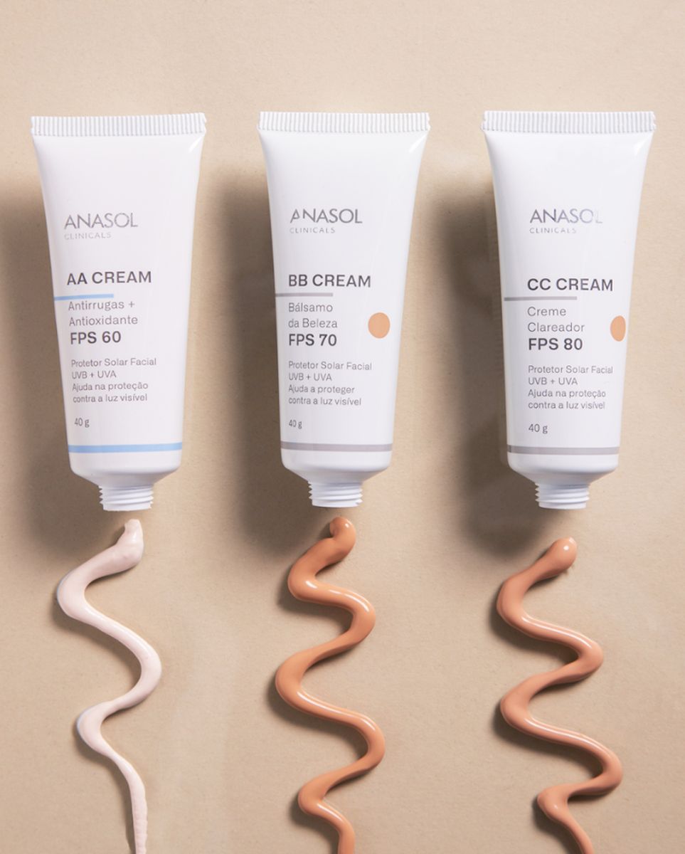 CC CREAM CLARO ANASOL FPS5O 60G COM ESPONJA