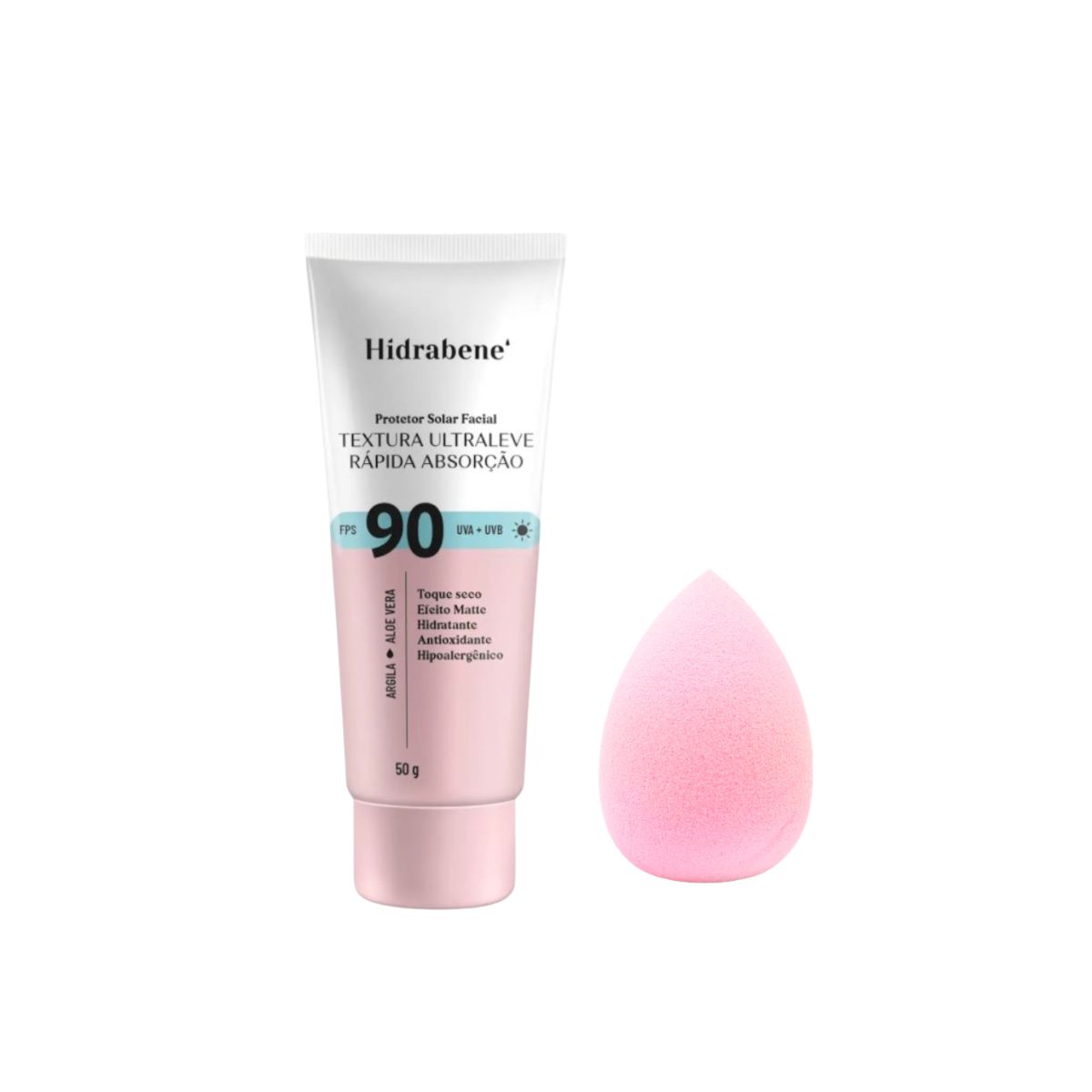 PROTETOR FACIAL FPS90 HIDRABENE 50G COM ESPONJA