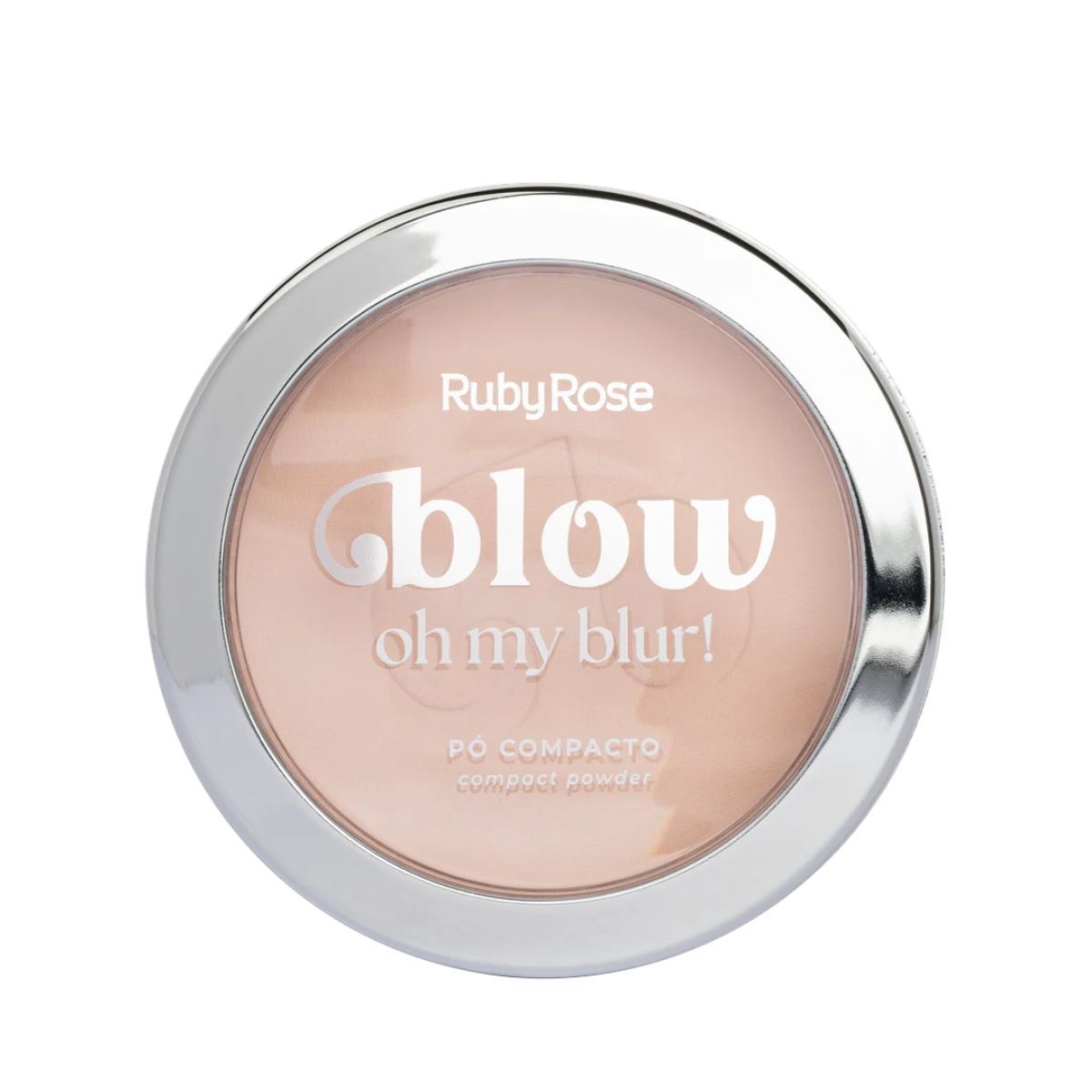 KIT RUBY ROSE BLOW PÓ COMPACTO PBW10 + ESPONJA PARA MAQUIAGEM