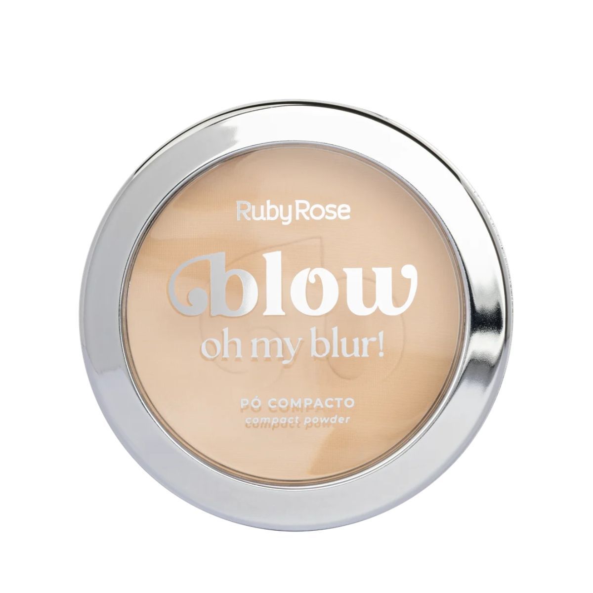 KIT RUBY ROSE BLOW PÓ COMPACTO PBW20 + ESPONJA PARA MAQUIAGEM