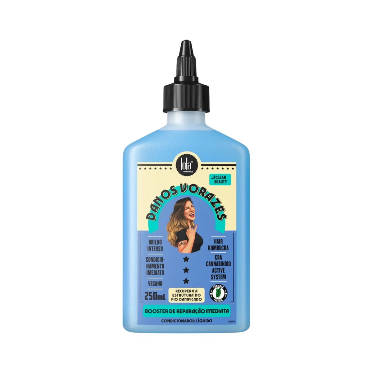 BOOSTER DANOS VORAZES LOLA COSMETICS 250ML + BRINDE ESCOVA MÁGICA