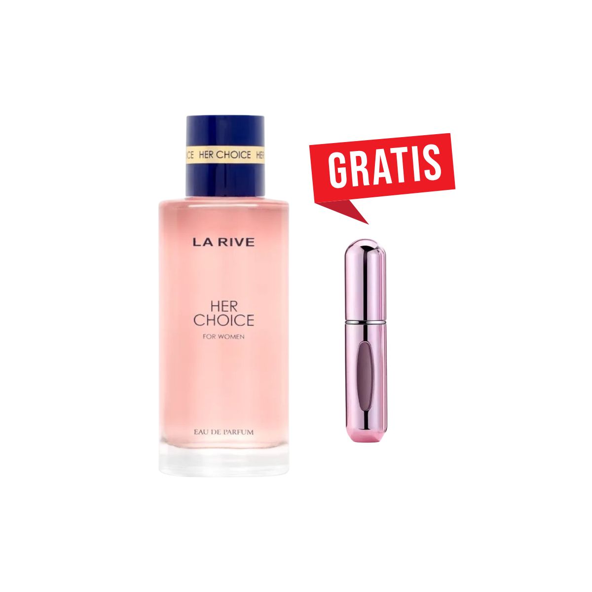 PERFUME HER CHOICE EDP LA RIVE 100ML COM PORTA PERFUME 5ML