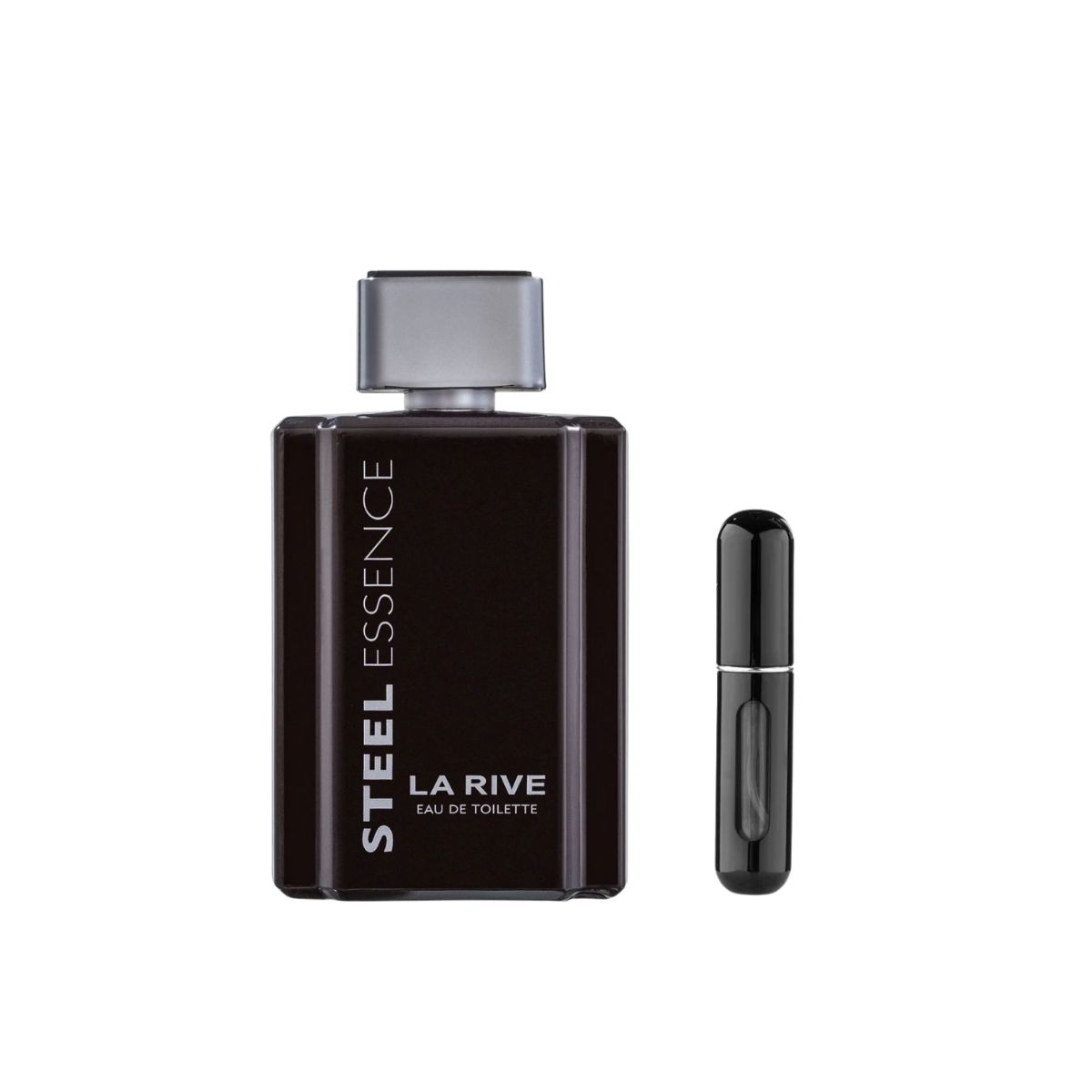 PERFUME STEEL ESSENCE LA RIVE 100ML COM PORTA PERFUME 5ML