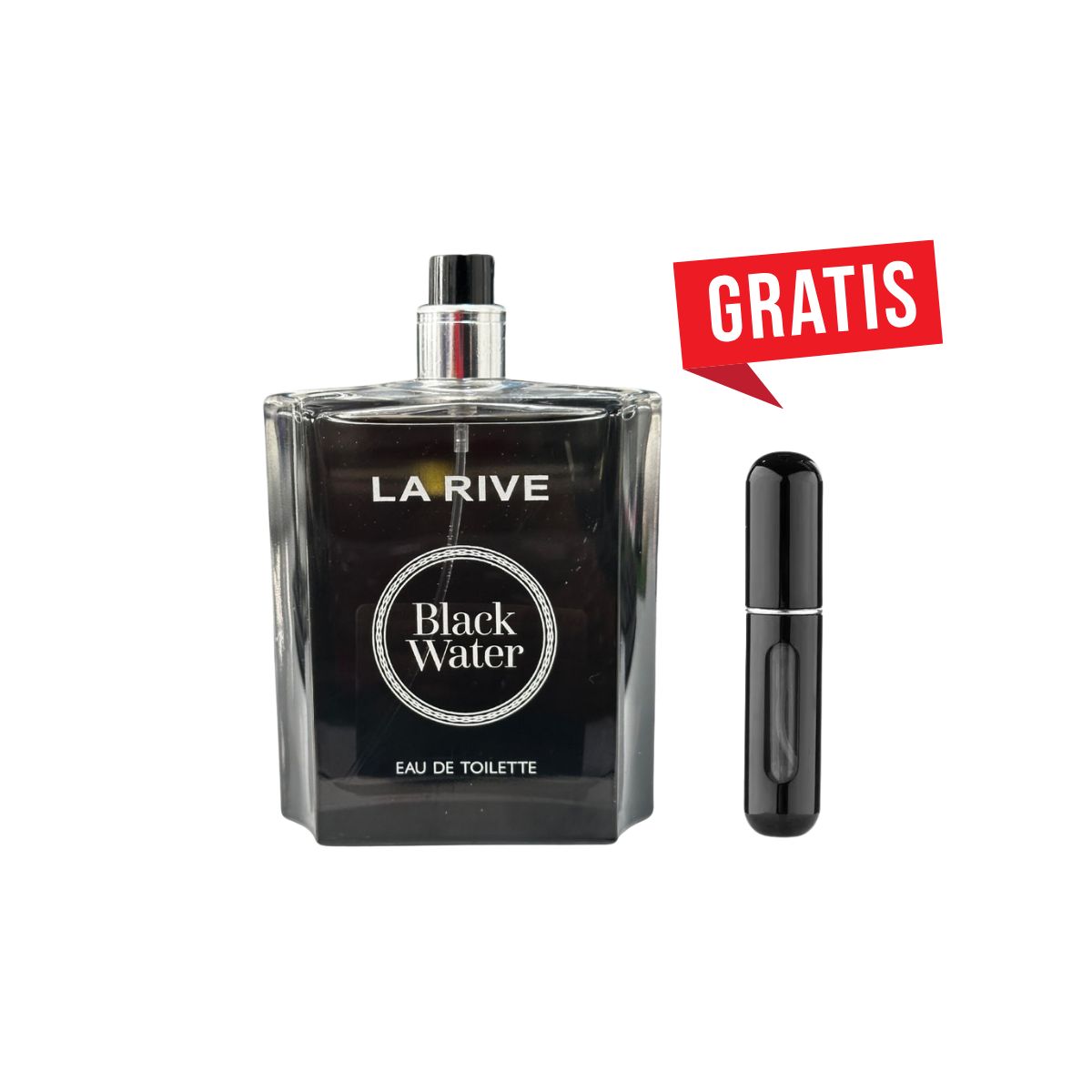 PERFUME BLACK WATER EDP LA RIVE 100ML COM PORTA PERFUME 5ML