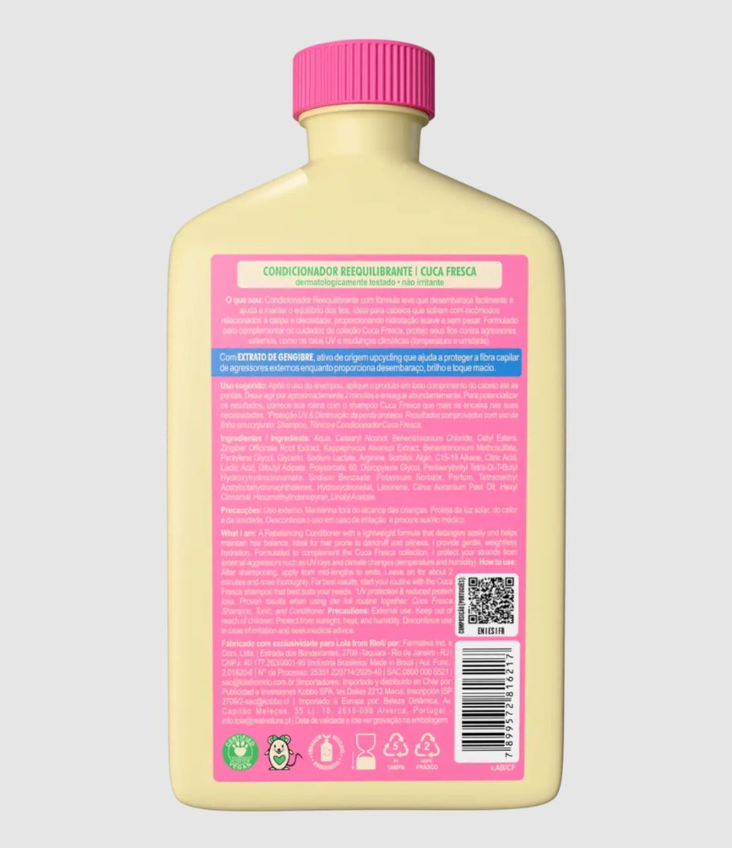 CONDICIONADOR CUCA FRESCA LOLA COSMETICS 250G COM ACESSÓRIO DE CABELO