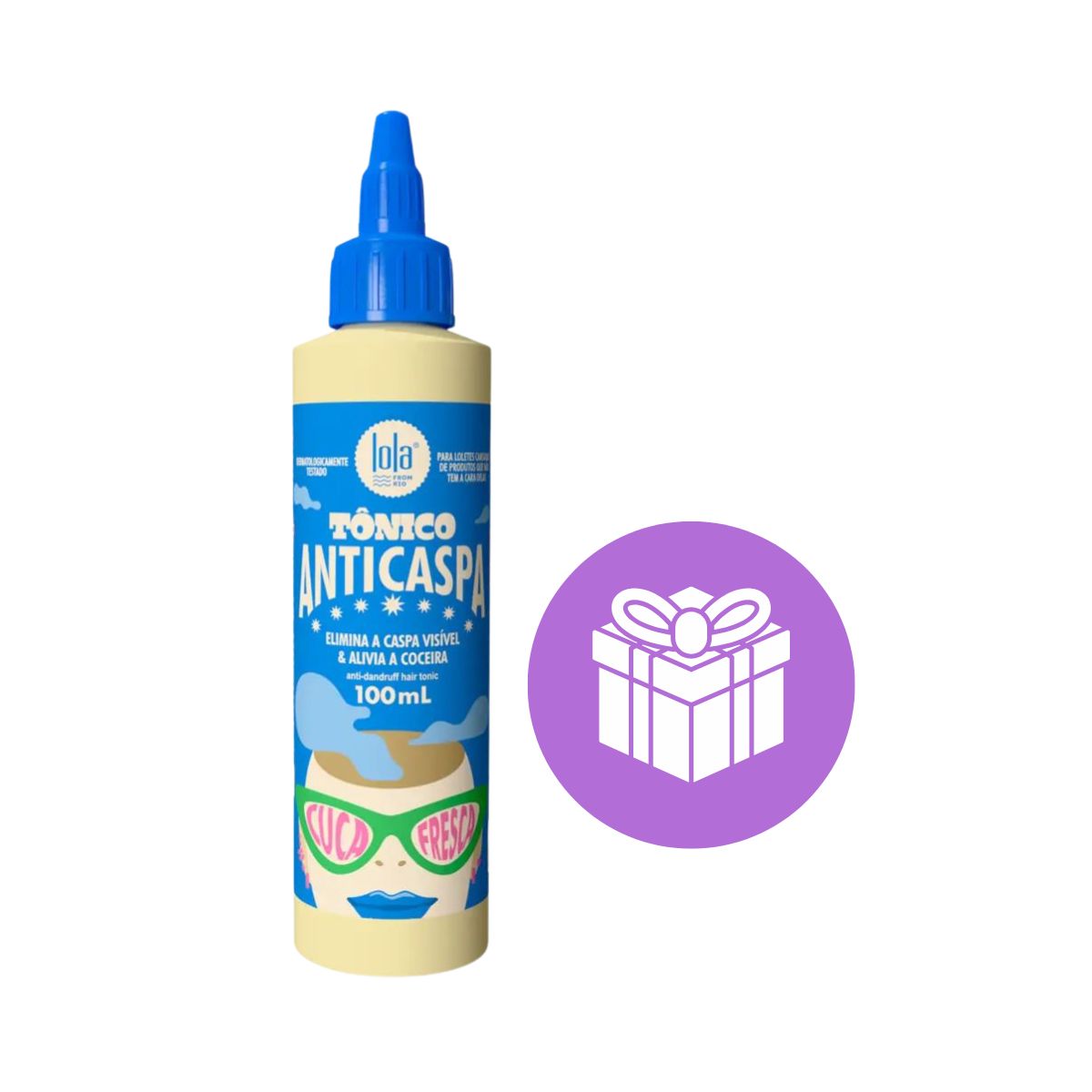 TONICO CUCA FRESCA LOLA COSMETICS 100ML COM ACESSÓRIO PARA CABELO