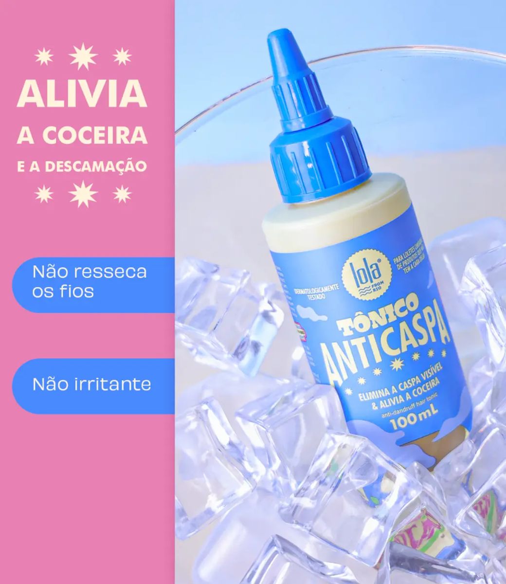 TONICO CUCA FRESCA LOLA COSMETICS 100ML COM ACESSÓRIO PARA CABELO