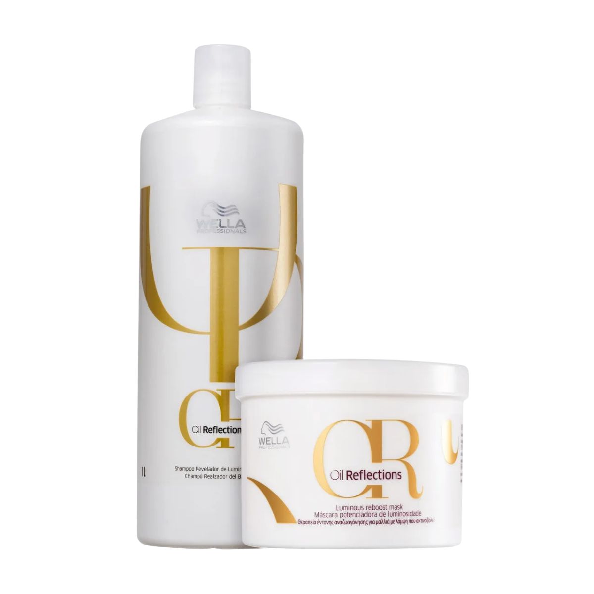 KIT OIL REFLECTIONS WELLA SHAMPOO 1L + MÁSCARA 500ML