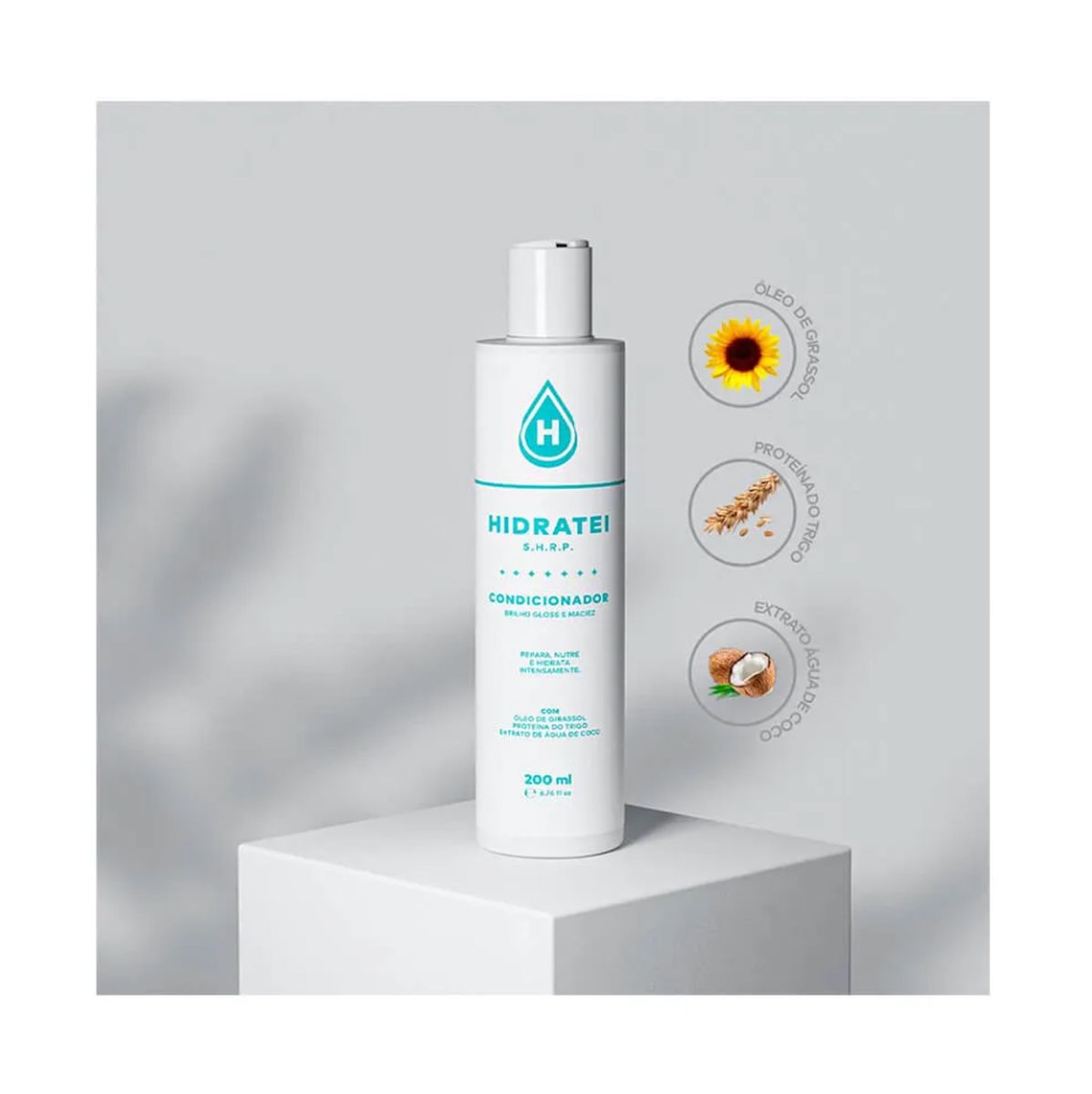 CONDICIONADOR SHRP HIDRATEI 200ML + ESCOVA PERSONALIZADA