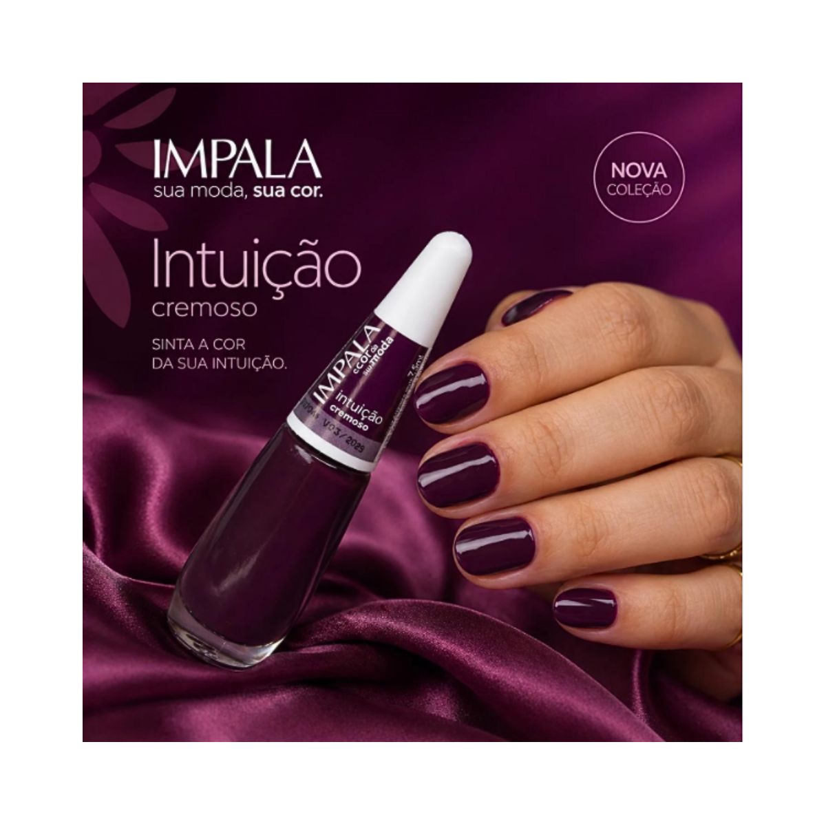ESMALTE A COR DA MODA CREMOSO INTUICAO IMPALA 7,5ML