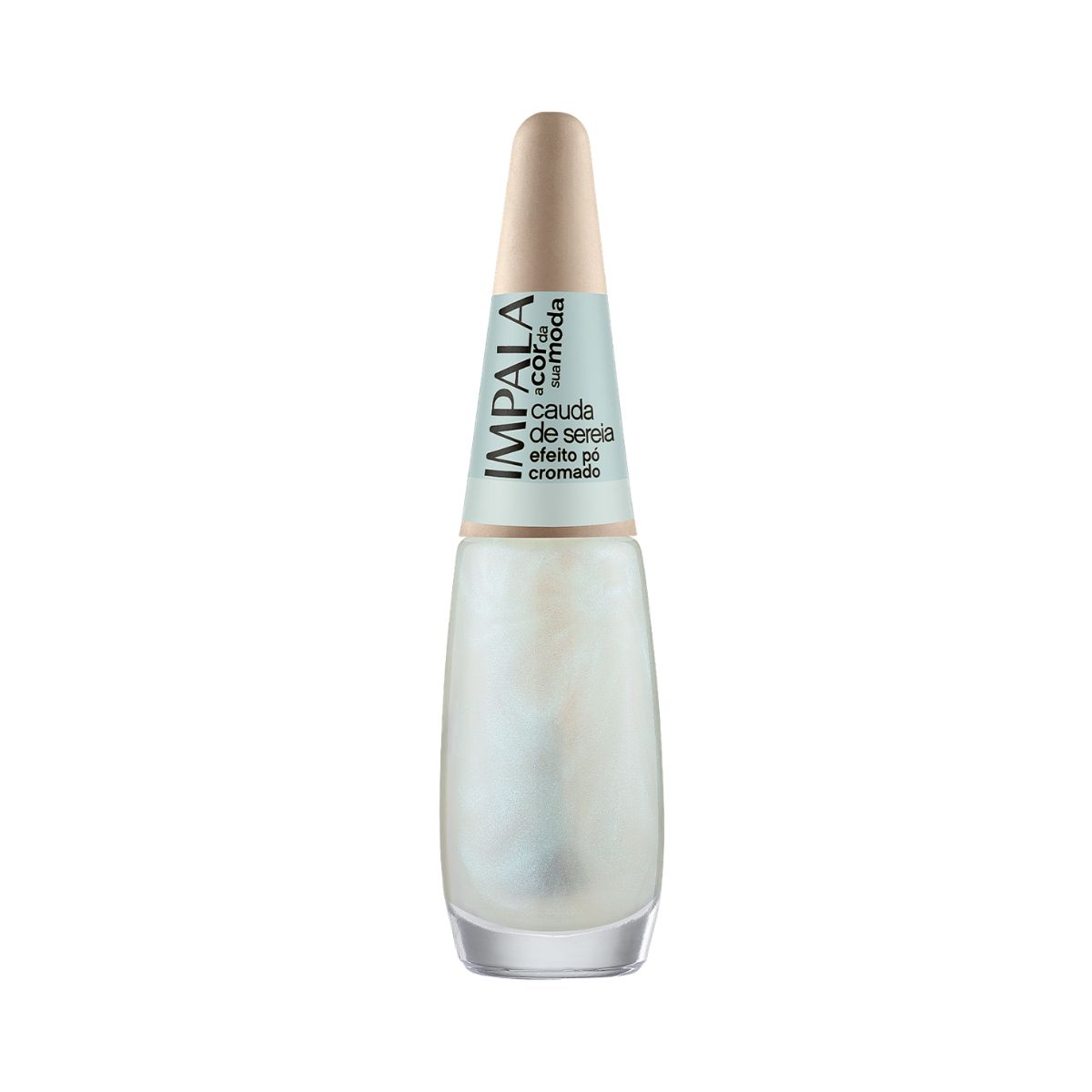 ESMALTE A COR DA MODA EFEITO PO CROMADO CAUDA DE SEREIA IMPALA 7,5ML