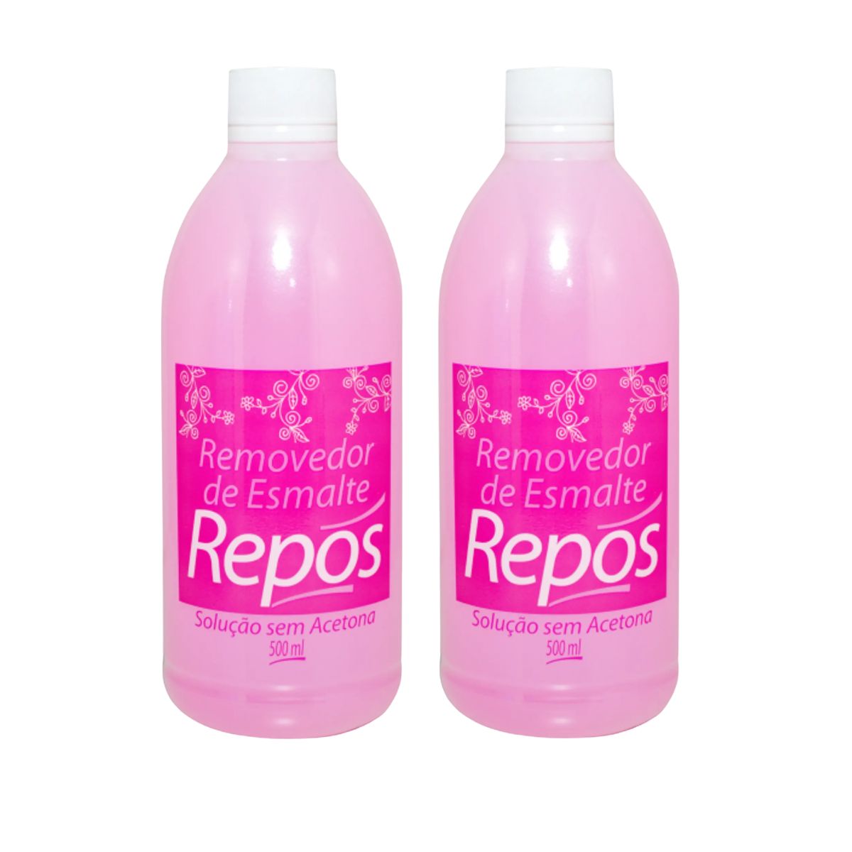KIT REPOS 2 REMOVEDORES DE ESMALTES SEM ACETONA 500ML