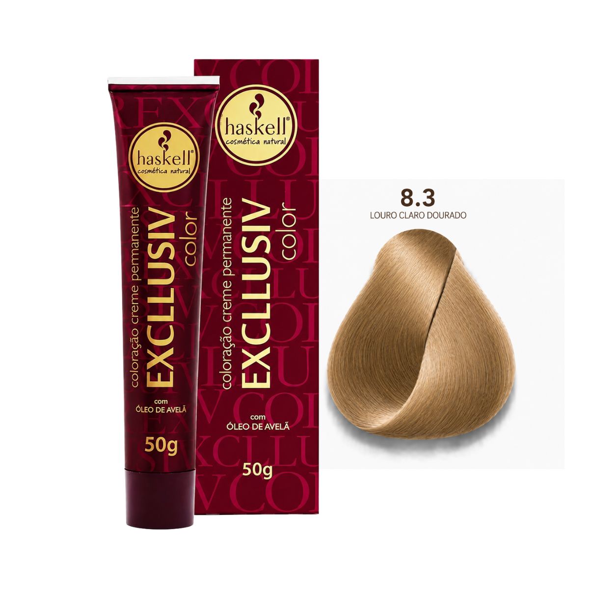 COLORAÇÃO 8.3 LOURO CLARO DOURADO HASKELL