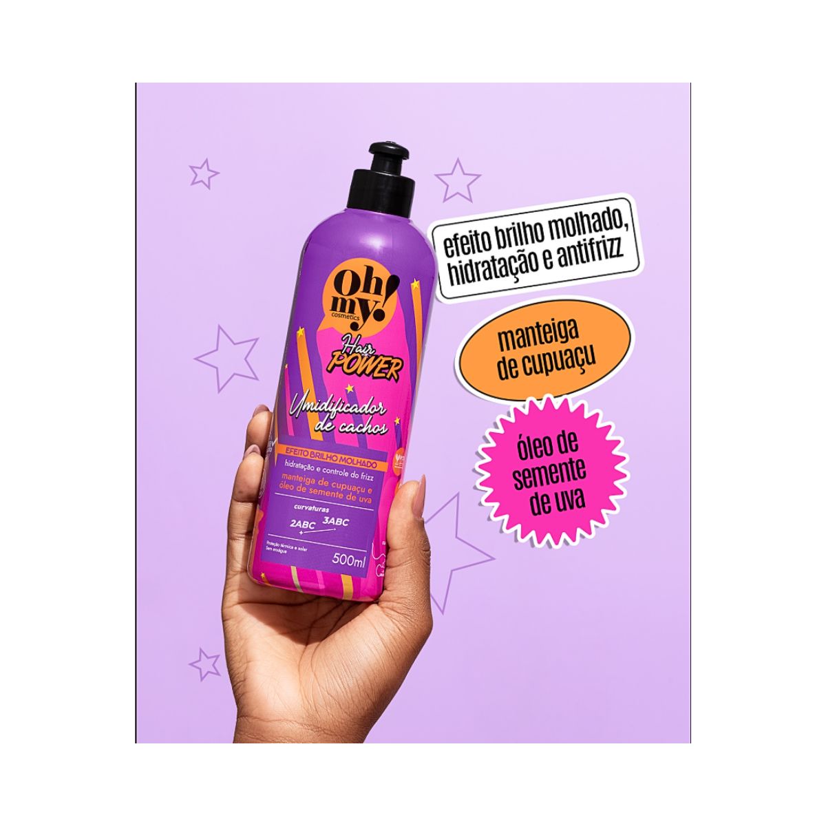 UMIDIFICADOR DE CACHOS OH MY HAIR POWER 500ML