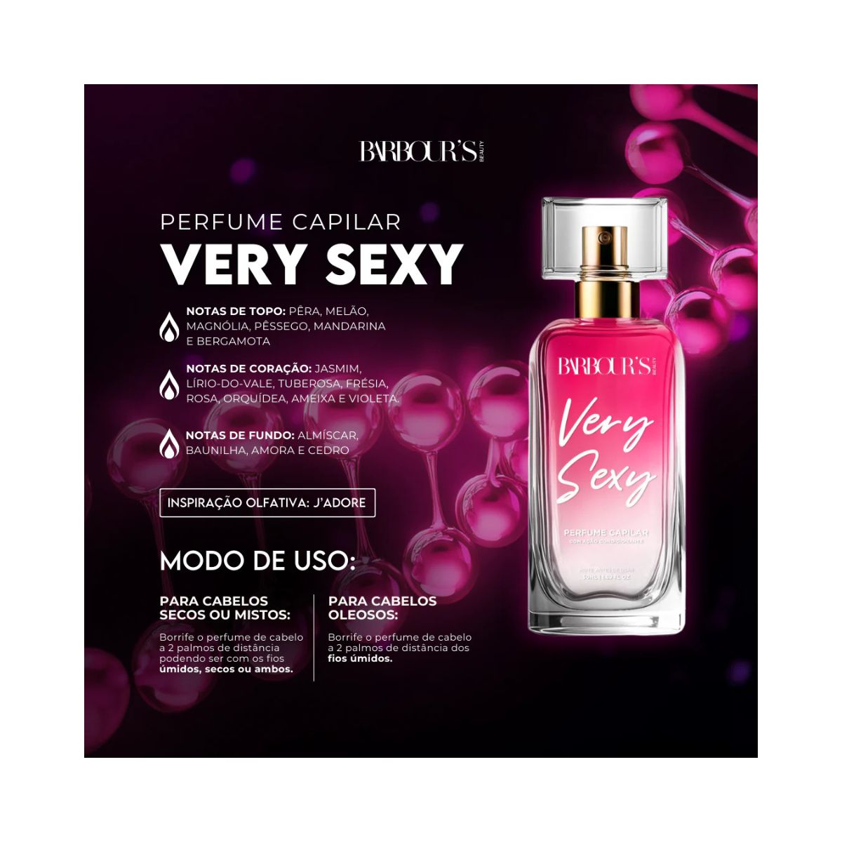 PERFUME CAPILAR VERY SEXY BARBOURS 50ML