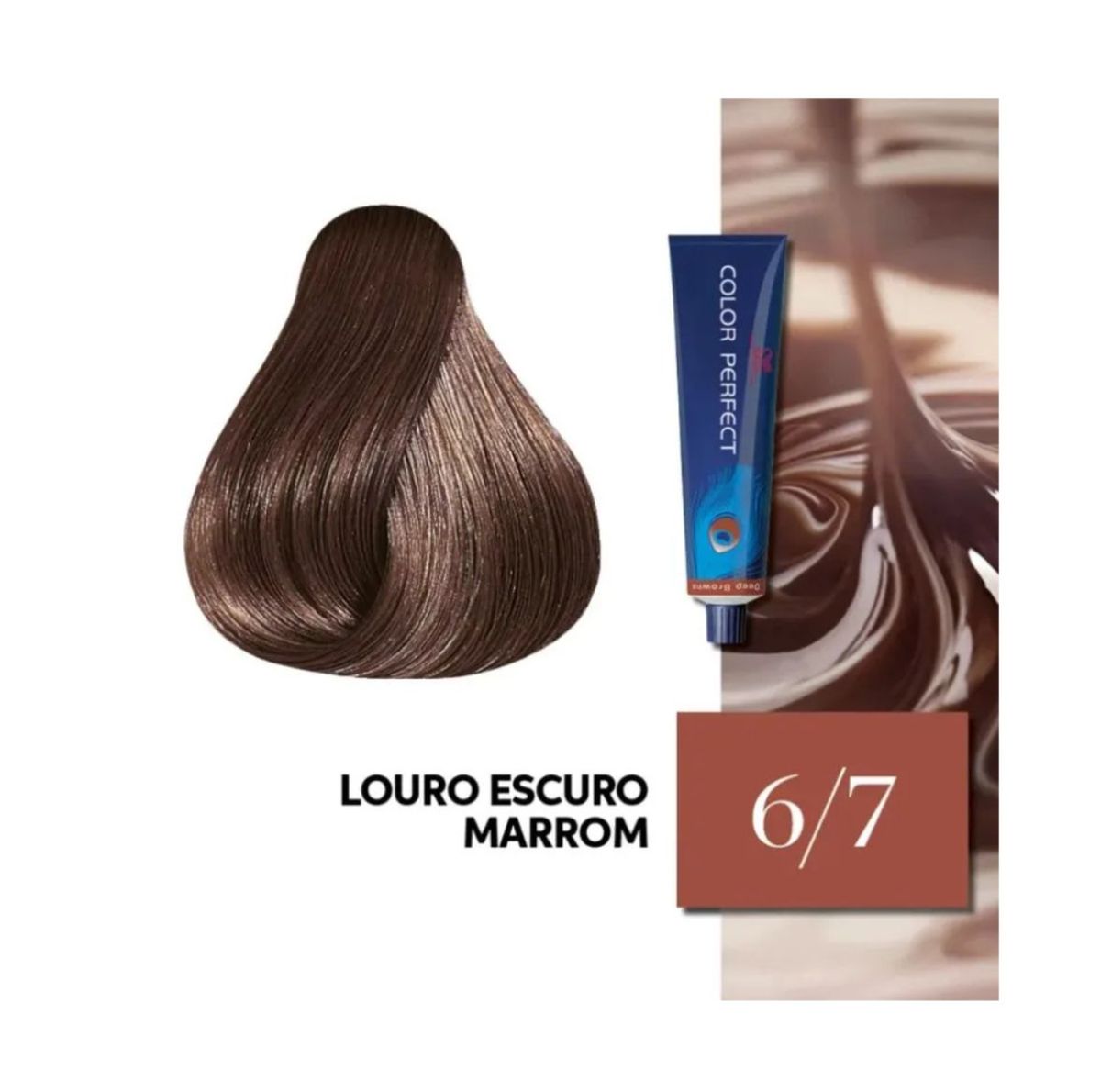 KIT COLOR PERFECT 6.7 LOURO ESCURO MARROM WELLA 60G + OX WELLOXON 20VOL 60ML