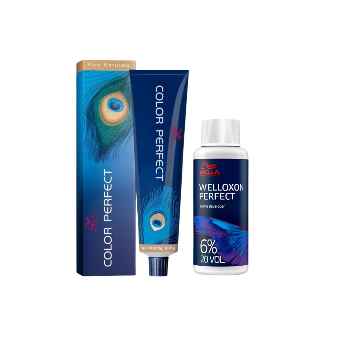 KIT COLOR PERFECT 3.0 CASTANHO ESCURO WELLA 60G + OX WELLOXON 20VOL 60ML