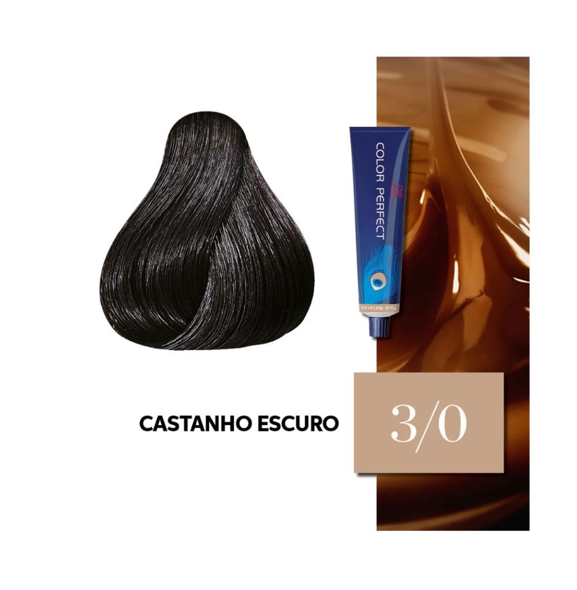 KIT COLOR PERFECT 3.0 CASTANHO ESCURO WELLA 60G + OX WELLOXON 20VOL 60ML