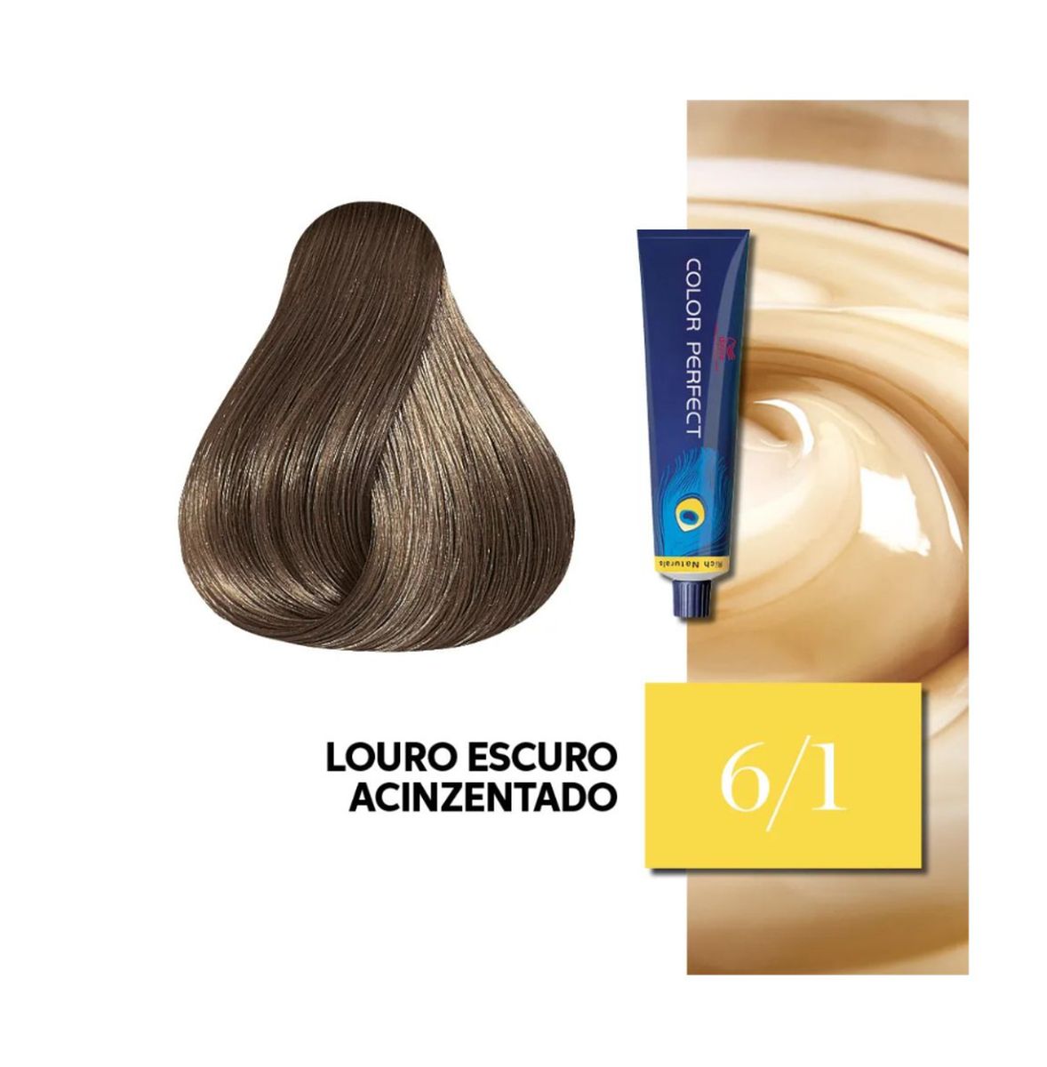 KIT COLOR PERFECT 6/1 LOURO ESCURO ACINZENTADO WELLA 60G + OX WELLOXON 20VOL 60M