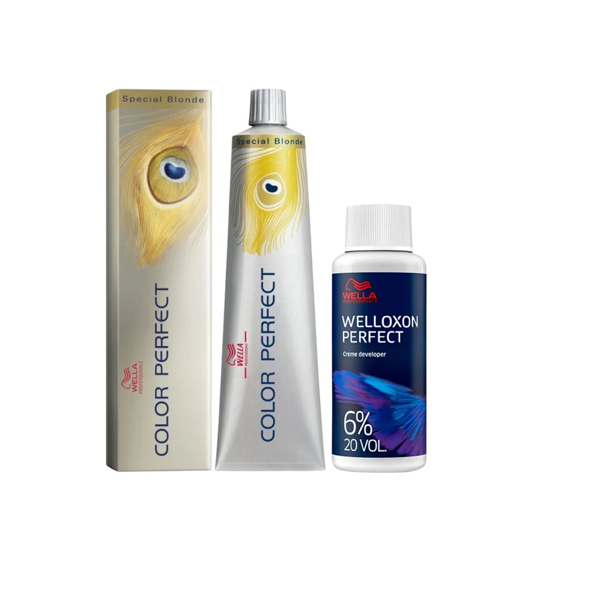 KIT COLOR PERFECT 12.0 LOURO ESPECIAL WELLA 60G + OX WELLOXON 20VOL 60ML