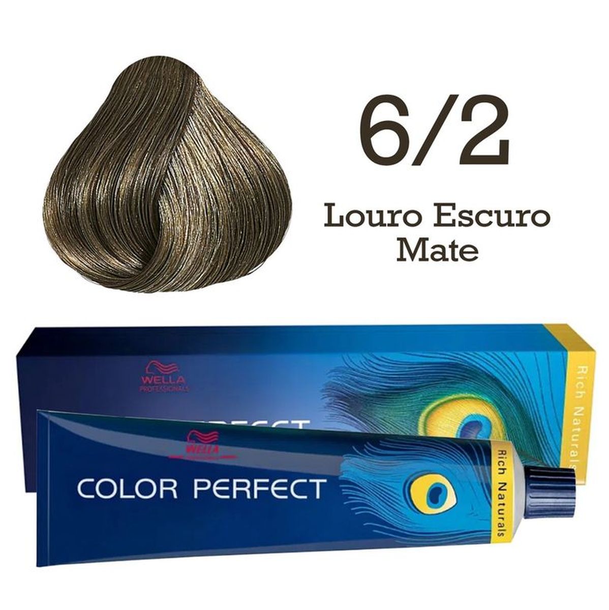 KIT COLOR PERFECT 6/2 LOURO ESCURO MATE WELLA 60G + OX WELLOXON 20VOL 60ML