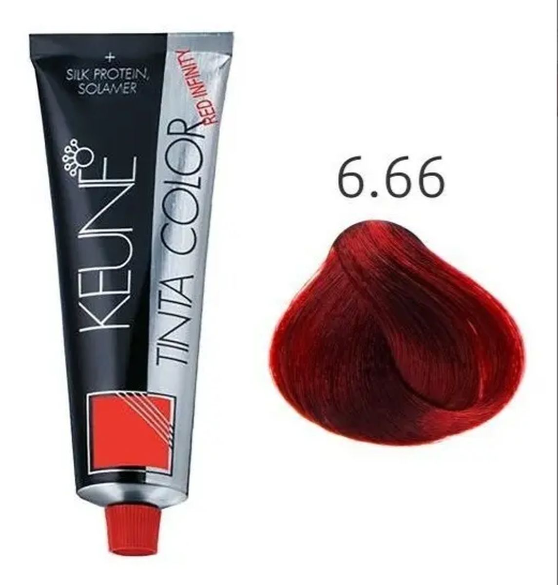 KIT 1 COLORAÇÃO TINTA COLOR 6.66 LOURO ESCURO VERMELHO INTENSO INFINITY RI KEUNE