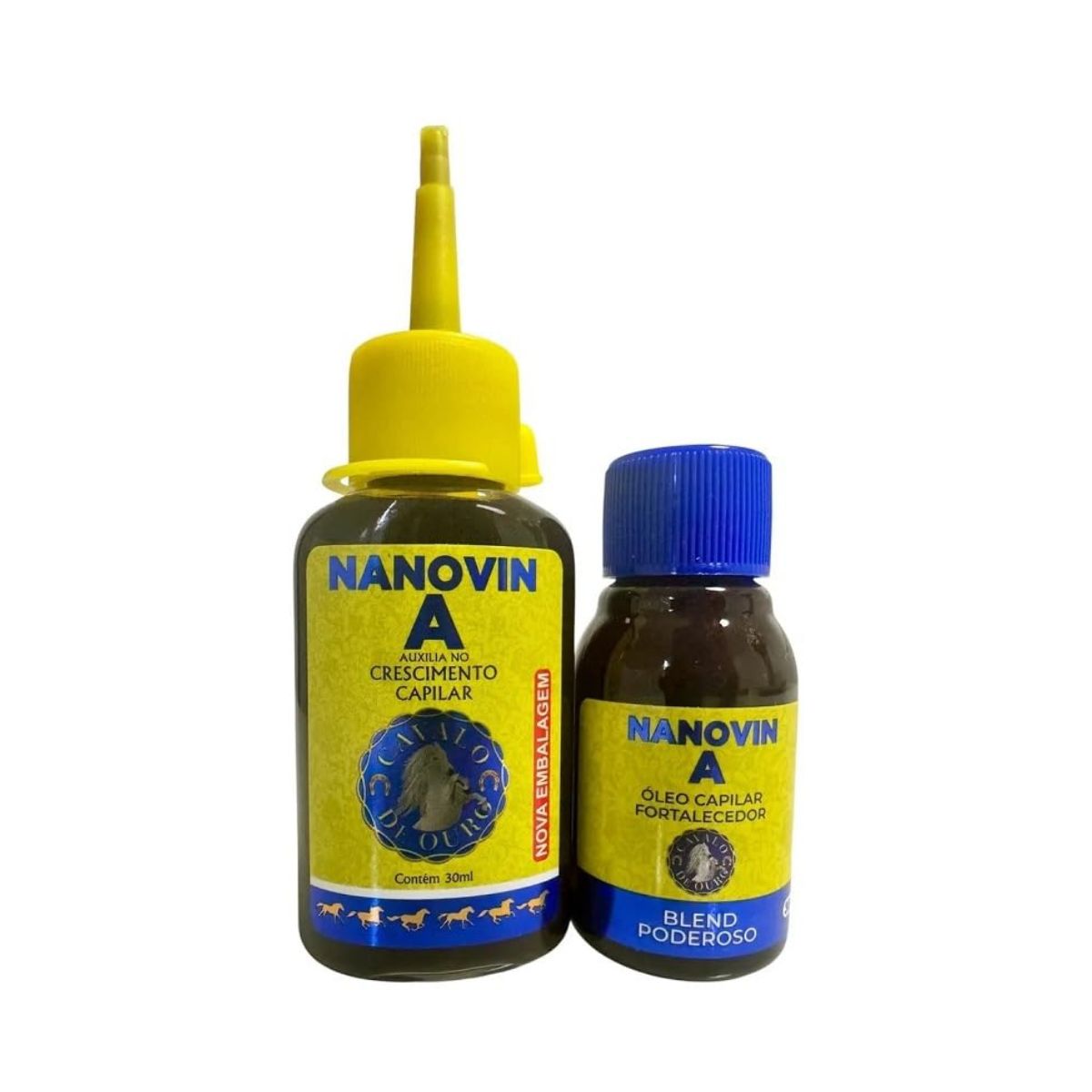KIT ÓLEO FORTALECEDOR + TÔNICO CAPILAR CASAL 20 NANOVIN A 30ML