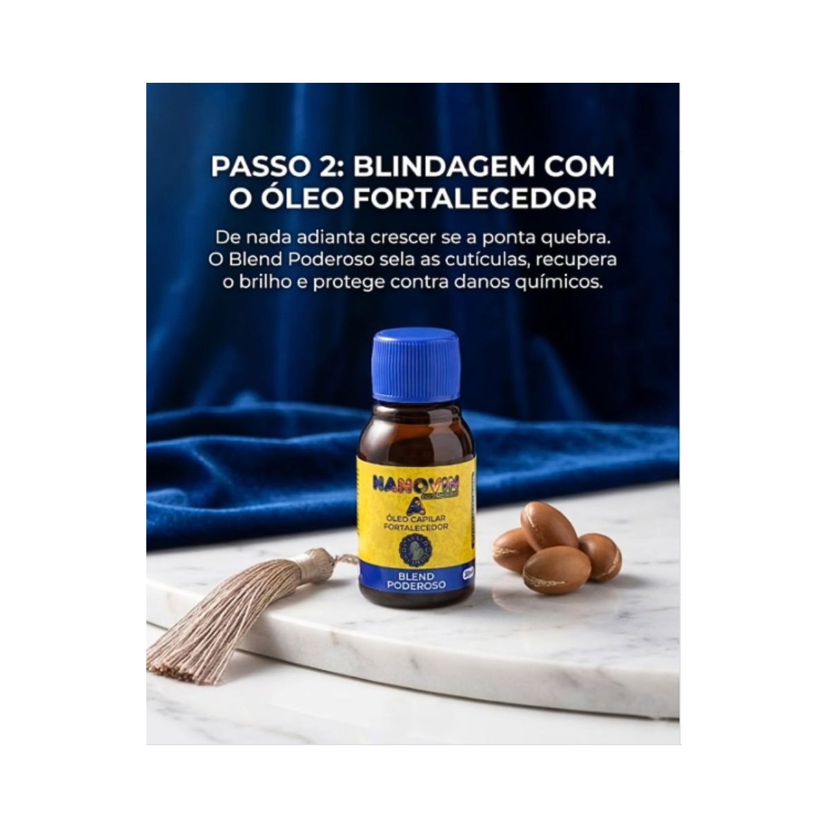 KIT ÓLEO FORTALECEDOR + TÔNICO CAPILAR CASAL 20 NANOVIN A 30ML