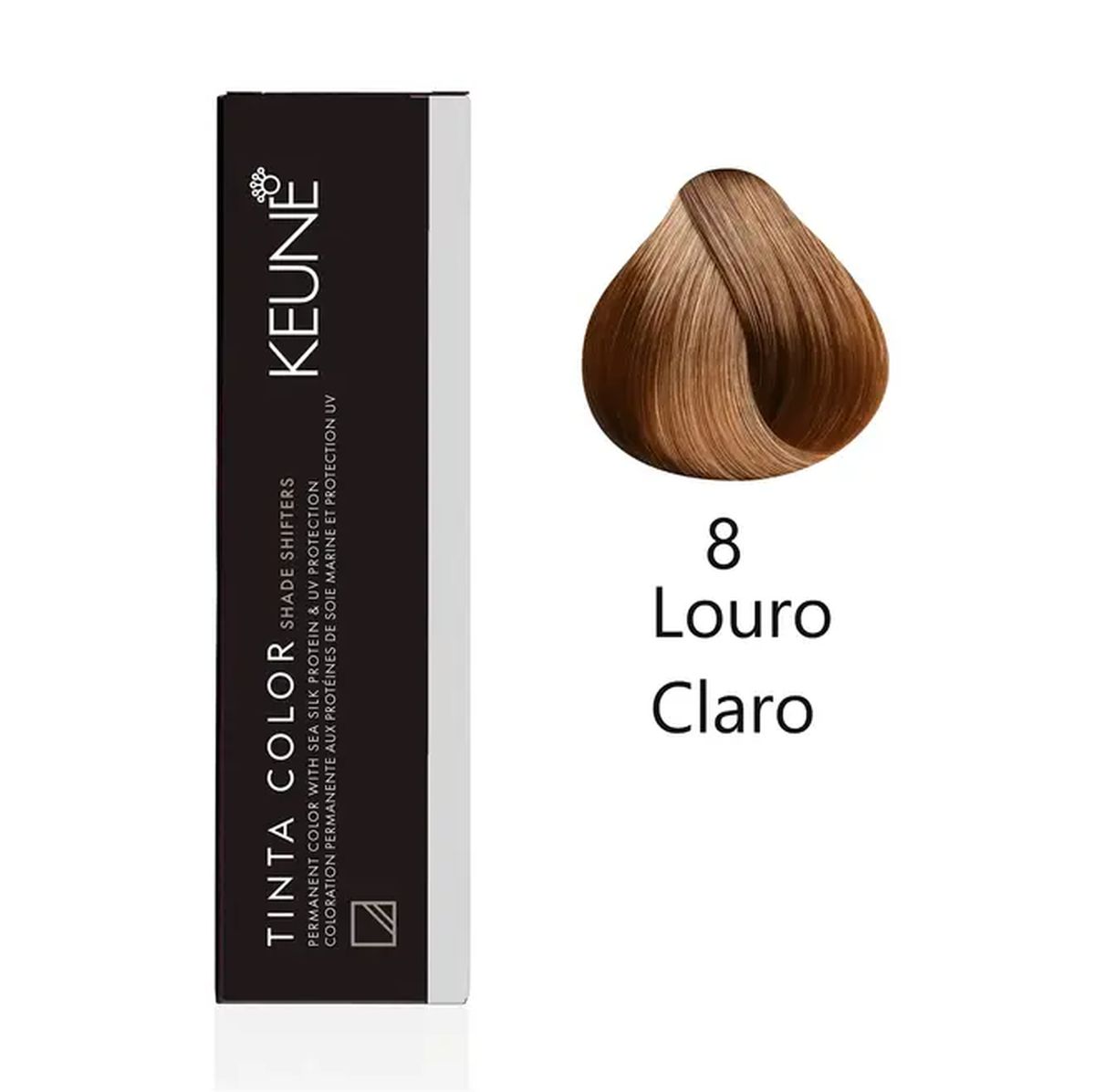KIT 2 COLORAÇÃO 8 LOURO CLARO TINTA COLOR KEUNE + 2 OX DEVELOPER 20V