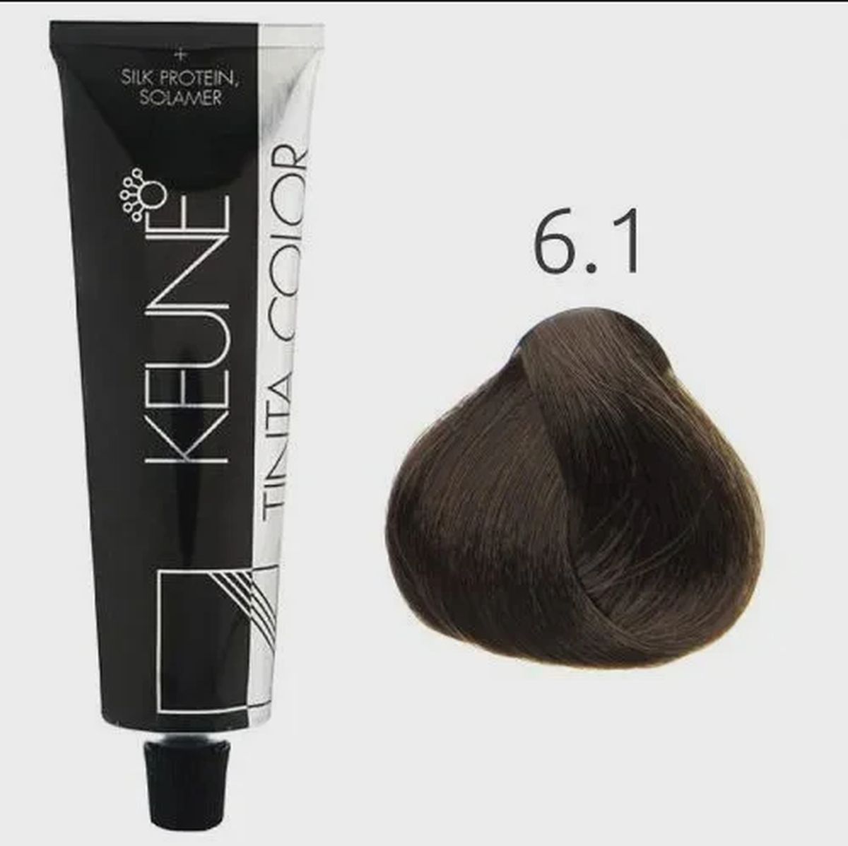 KIT 2 COLORAÇÃO TINTA COLOR 6.1 LOURO ESCURO CINZA KEUNE + 2 OX DEVELOPER 20V