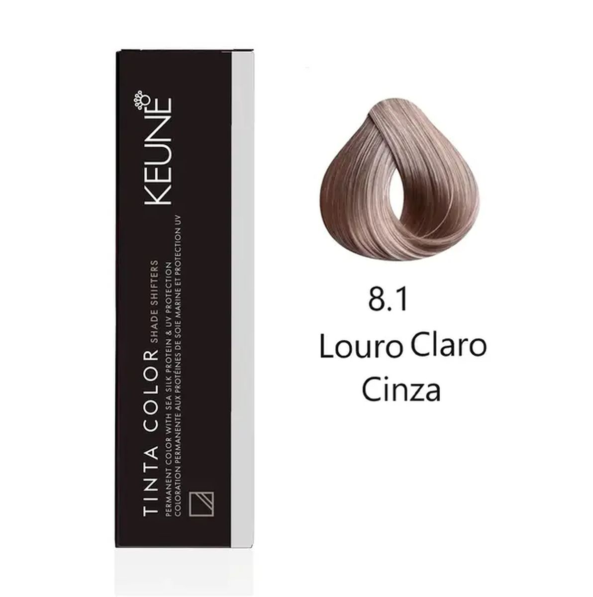 KIT 2 COLORAÇÃO TINTA COLOR 8.1 LOURO CLARO CINZA KEUNE + 2 OX DEVELOPER 20V