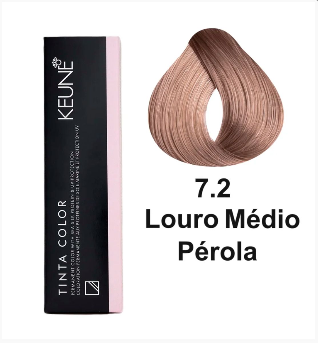 KIT 2 COLORAÇÃO TINTA COLOR 7.2 LOURO MÉDIO PEROLA KEUNE + 2 OX DEVELOPER 20V