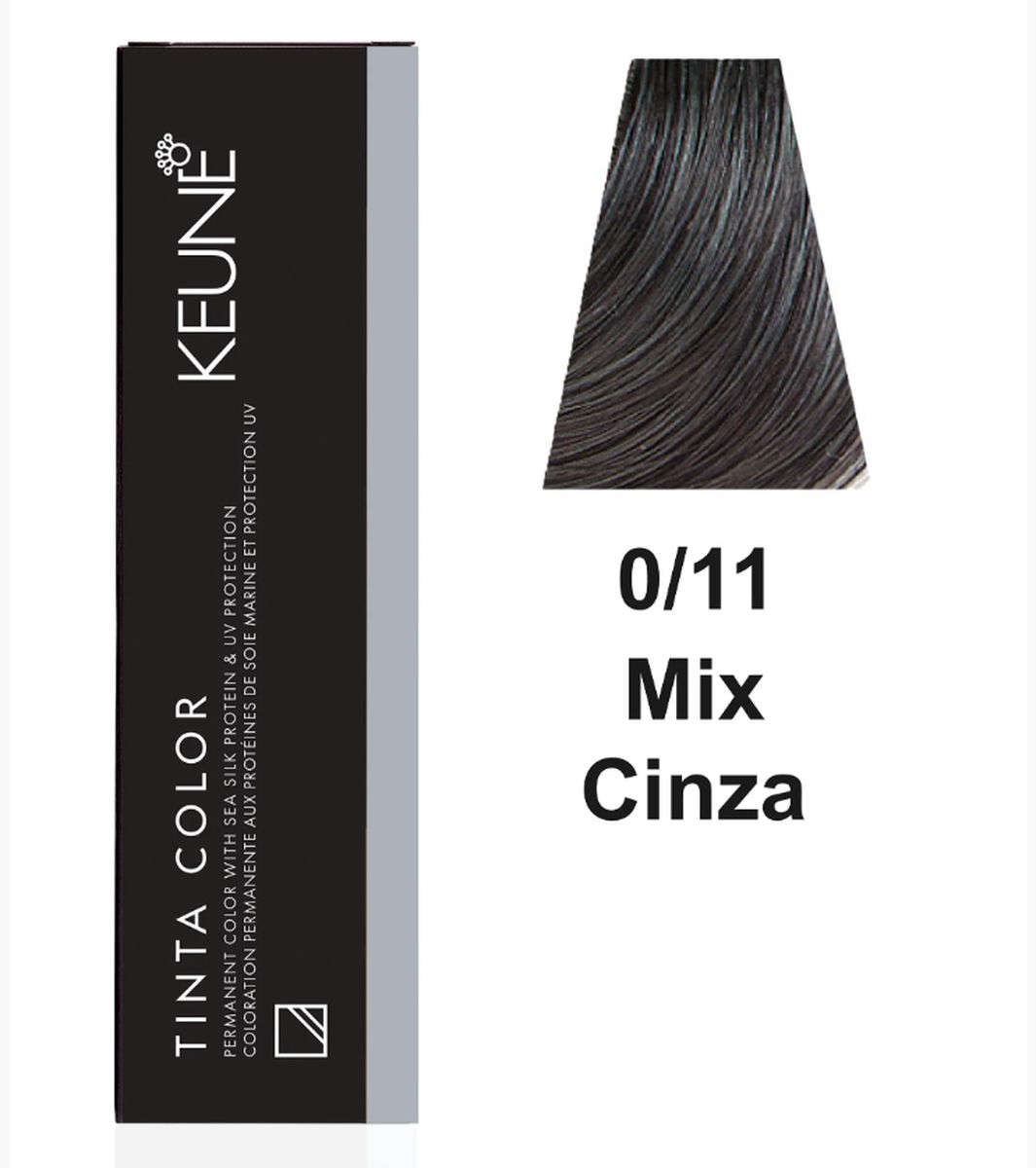 KIT 2 COLORAÇÃO TINTA COLOR 0/11 AZUL CINZA KEUNE + 2 OX DEVELOPER 20V