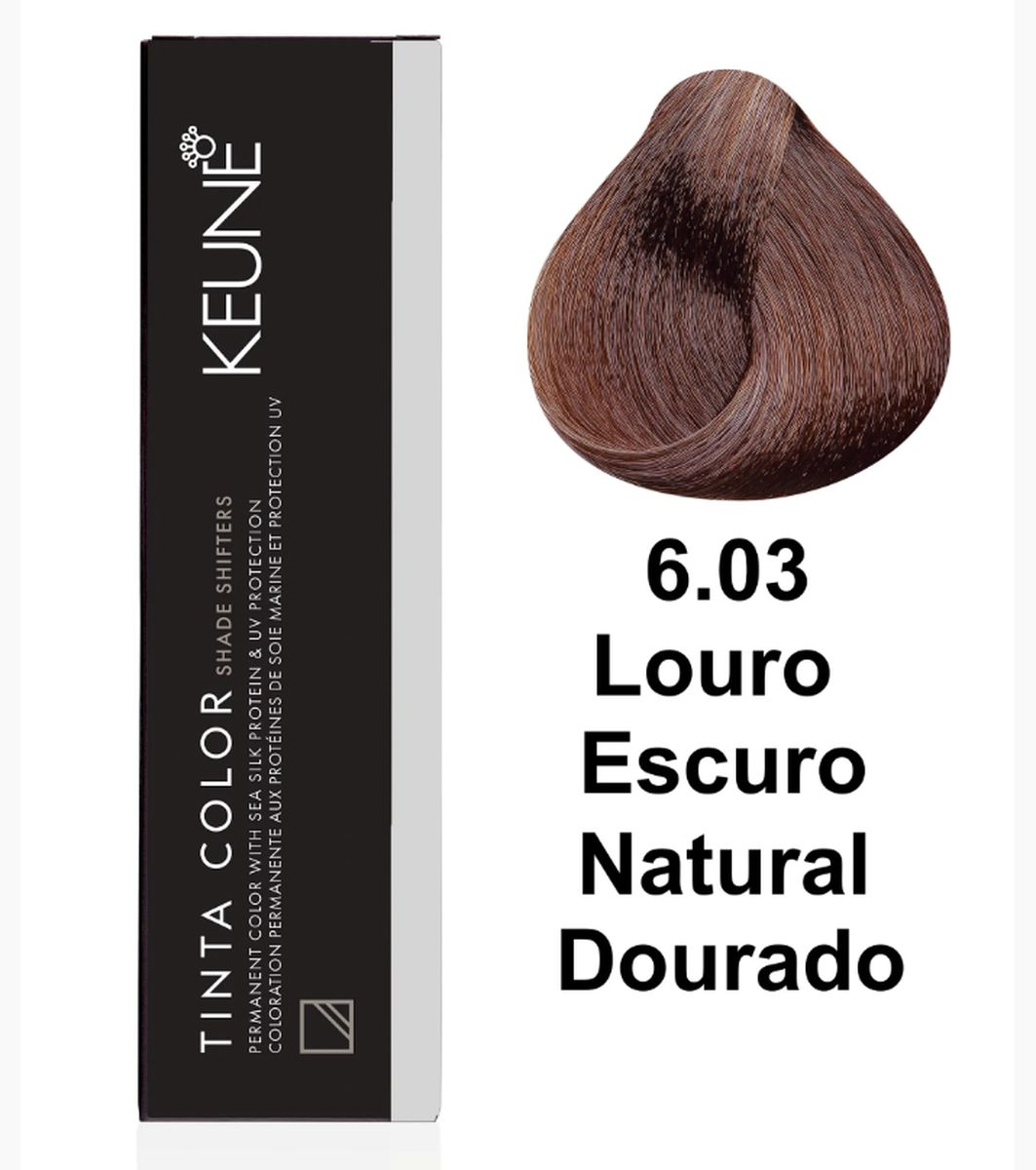 KIT 2 COLORAÇÃO TINTA COLOR 6.03 LOURO ESCURO MOCA KEUNE + 2 OX DEVELOPER 20V