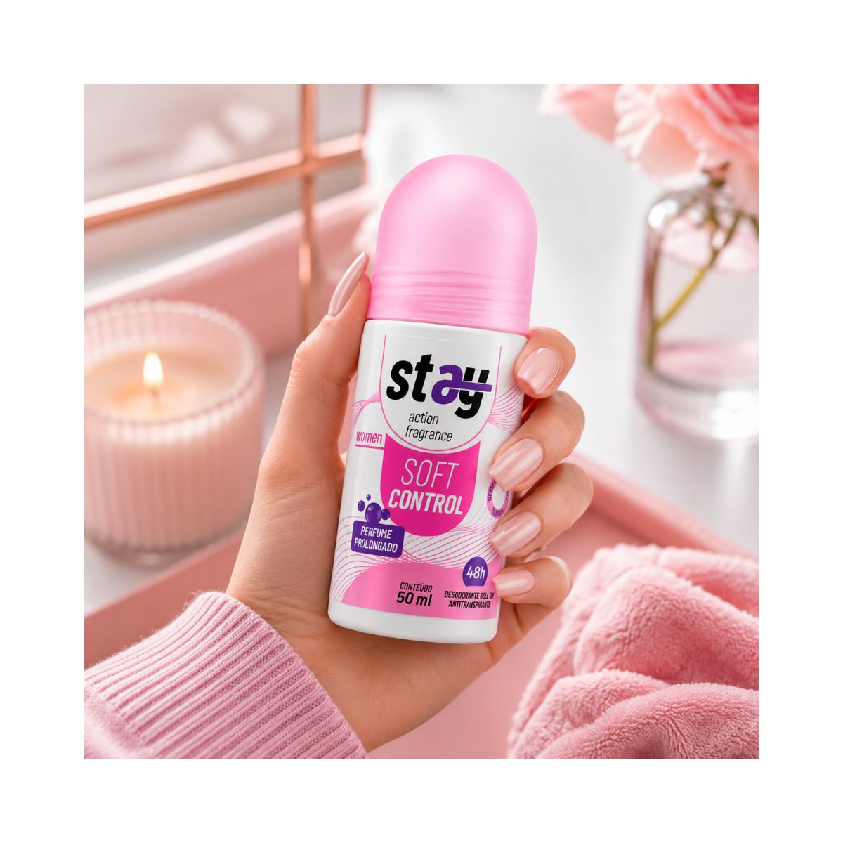 DEO ROLLON STAY SOFT CONTROL 48HS WOMAN 50ML
