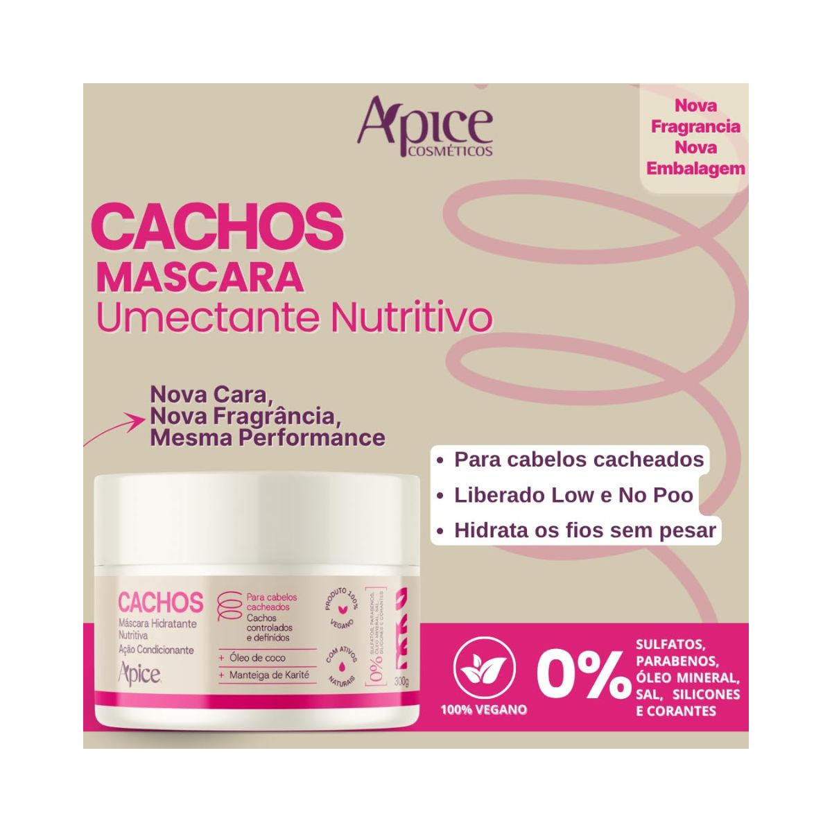 MÁSCARA CACHOS APICE 300G