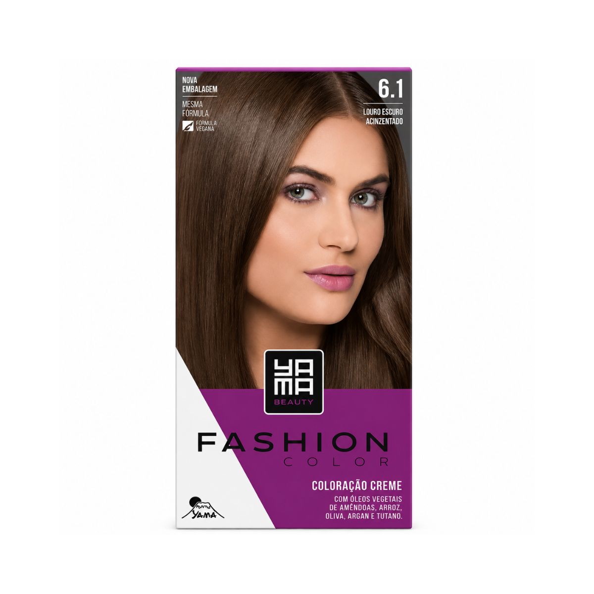 MINI KIT FASHION COLOR 6.1 LOURO ESCURO ACINZENTADO YAMA