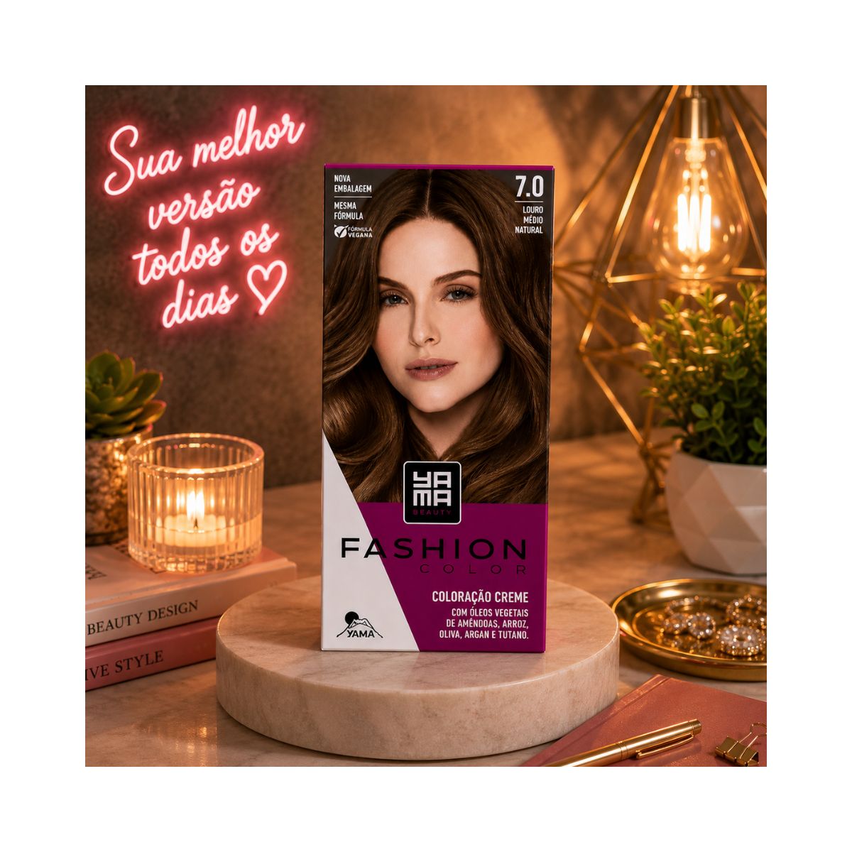 MINI KIT FASHION COLOR 7.0 LOURO MEDIO YAMA